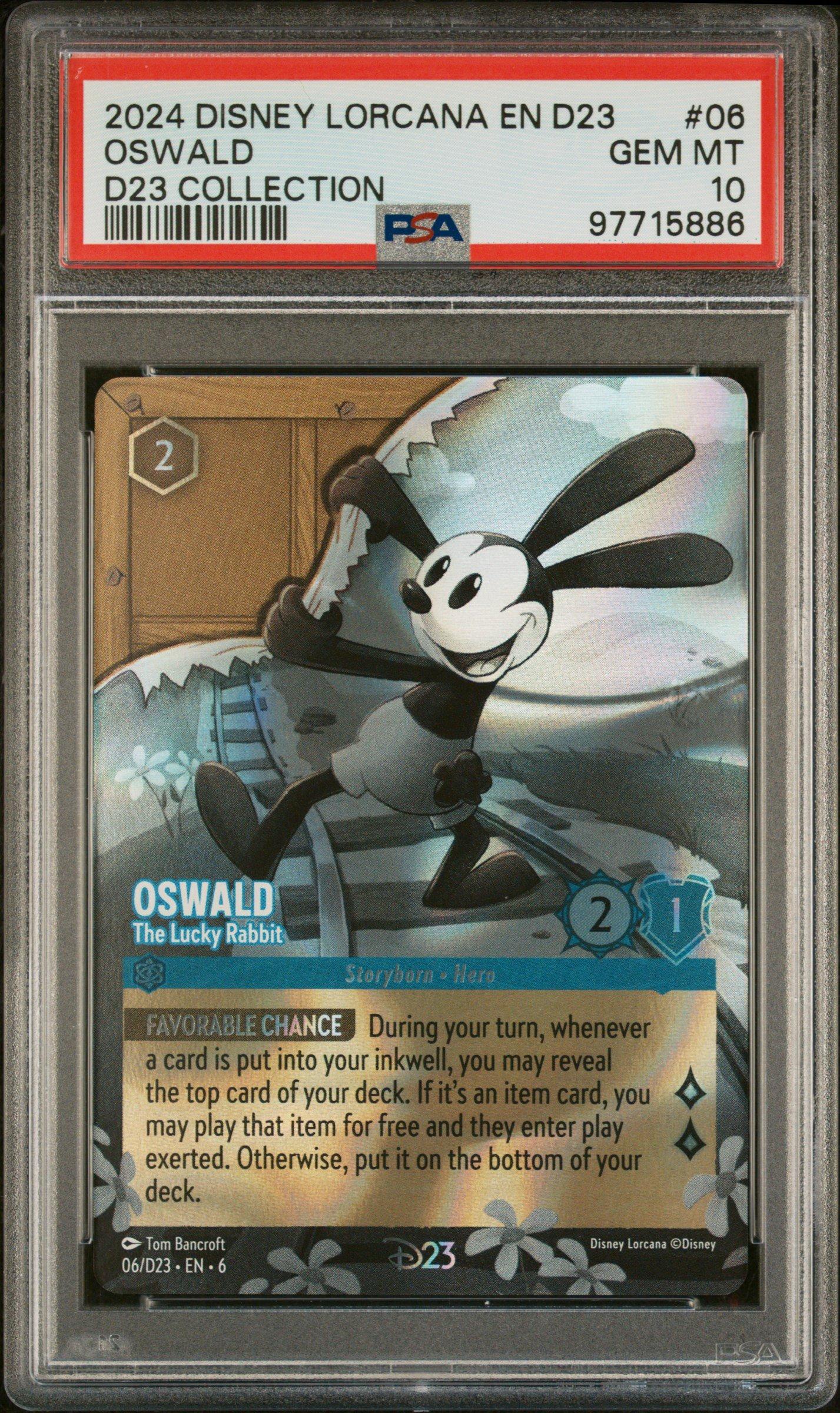 2024 Disney Lorcana En D23-d23 Expo Promo 06 Oswald - The Lucky