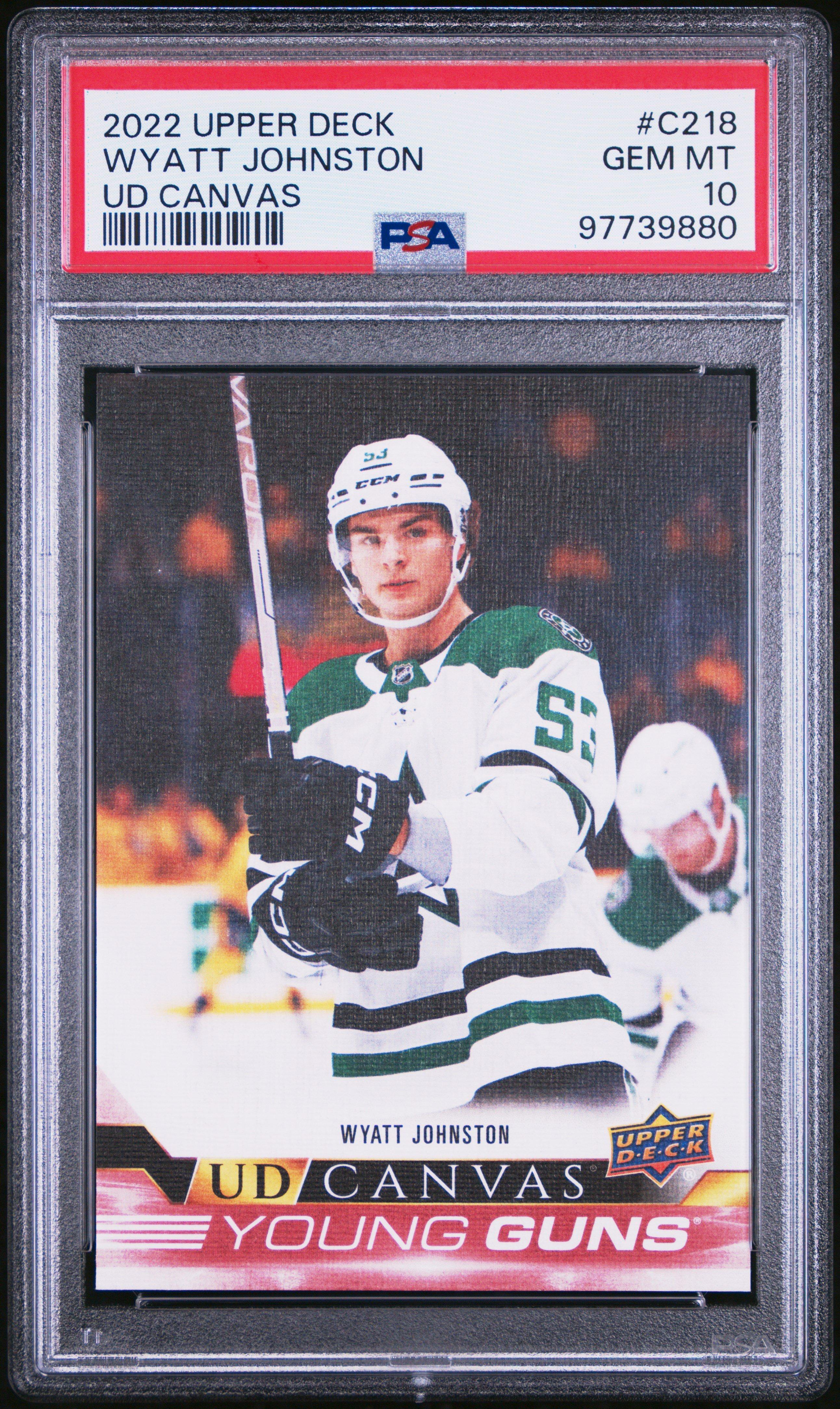 2022 Upper Deck Ud Canvas C218 Wyatt Johnston PSA 10