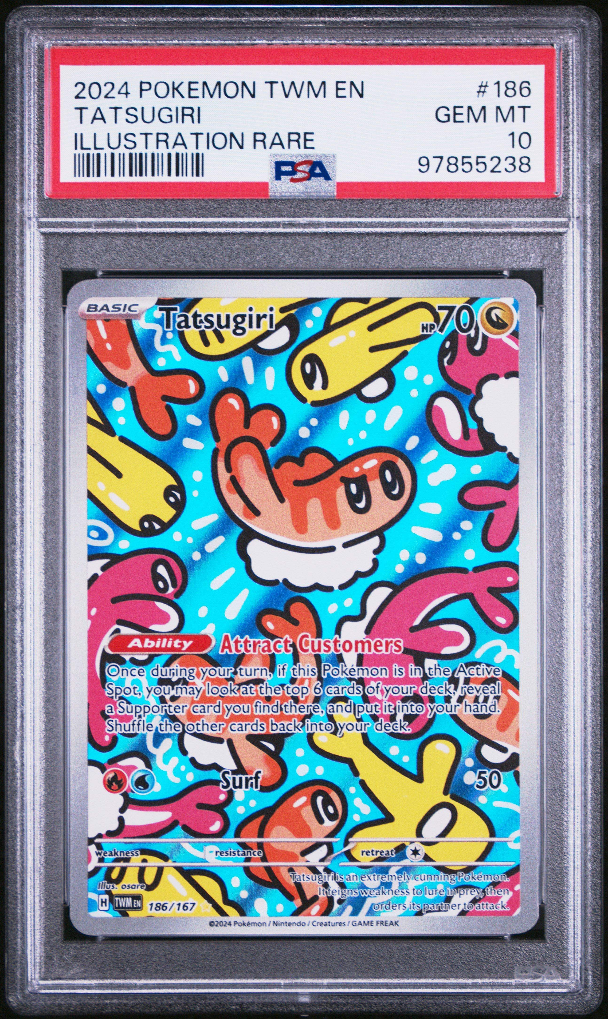 2024 Pokemon Twm En-twilight Masquerade 186 Tatsugiri Illustration