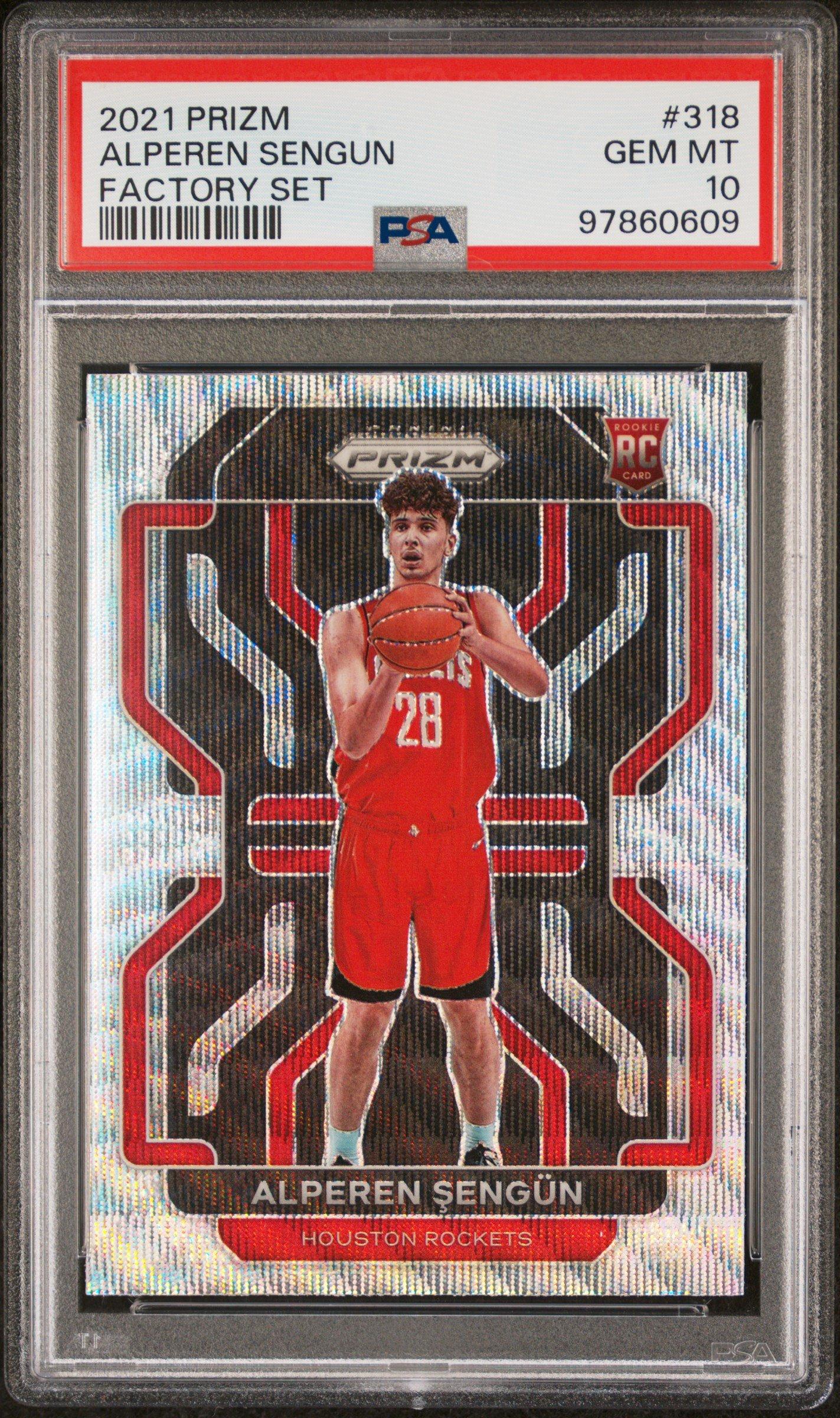 2021 Panini Prizm Factory Set 318 Alperen Sengun PSA 10 Graded