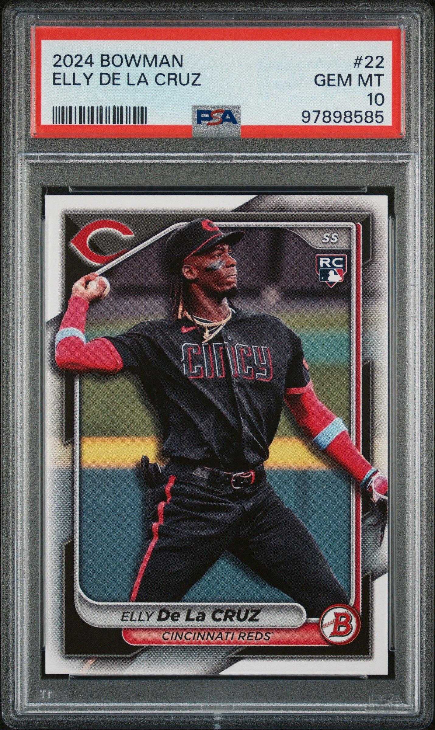 2024 Bowman 22 Elly De La Cruz PSA 10 GameStop