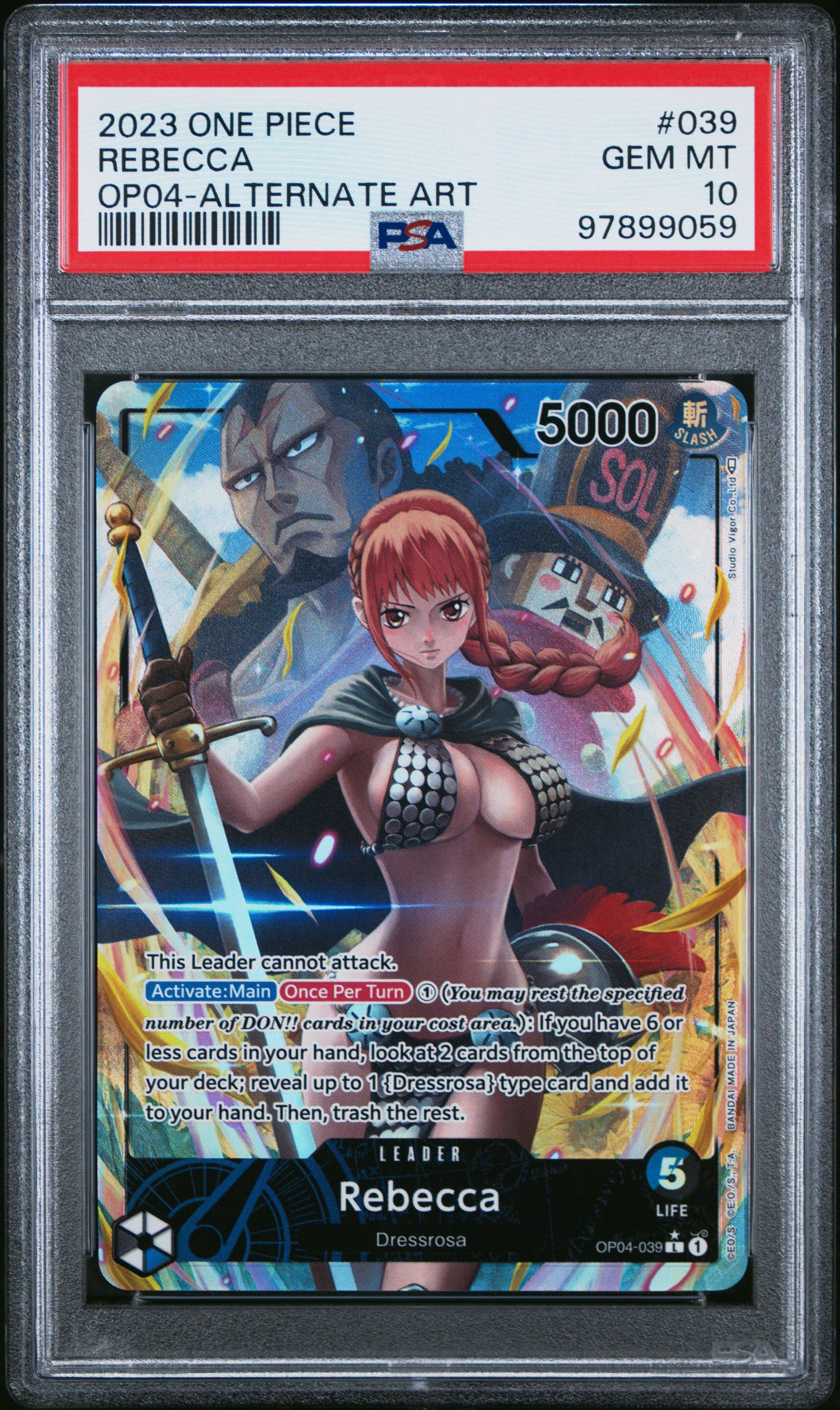 2023 One Piece Op04-kingdoms Of Intrigue 039 Rebecca Alternate Art 