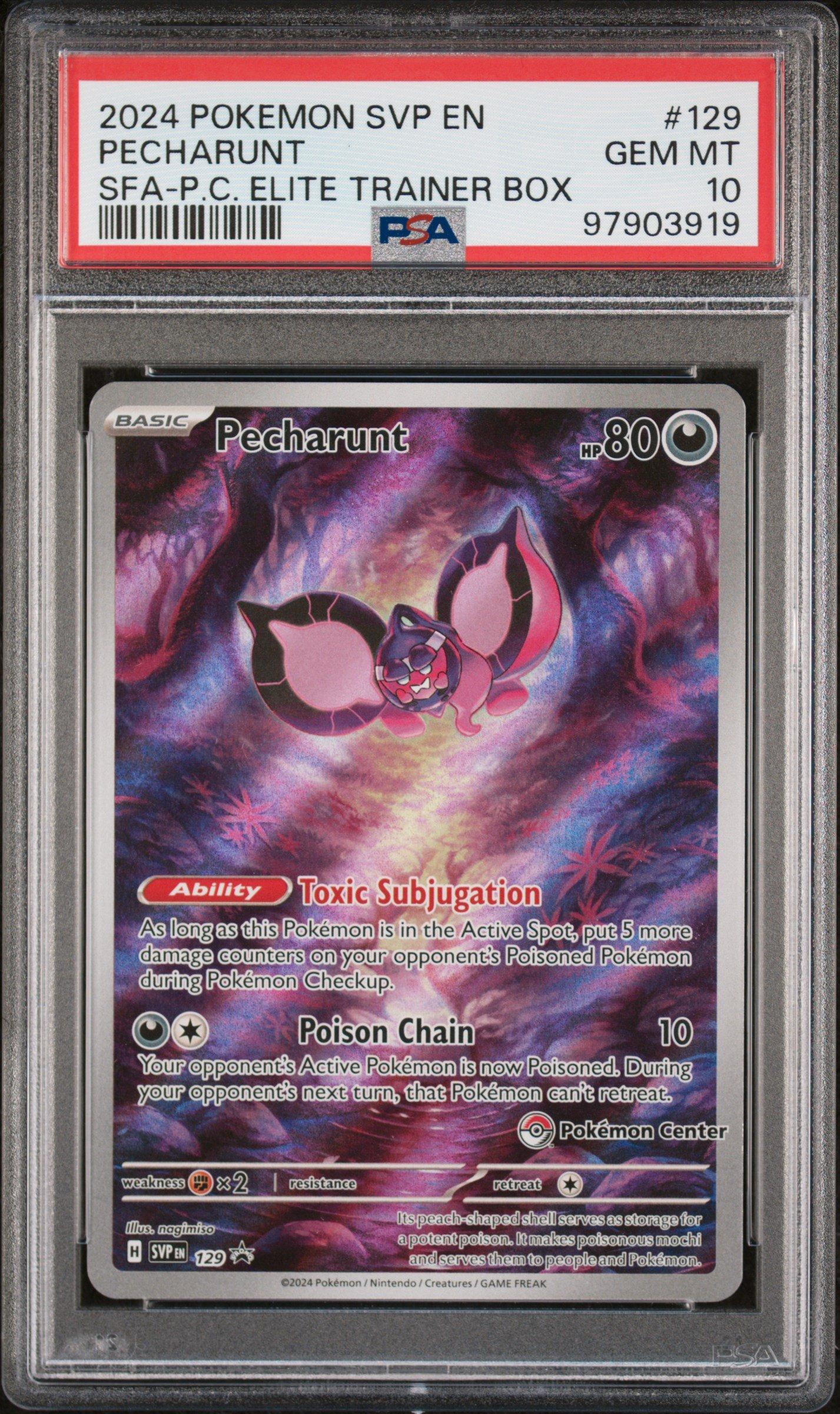 2024 Pokemon Svp En-sv Black Star Promo 129 Pecharunt Shrouded