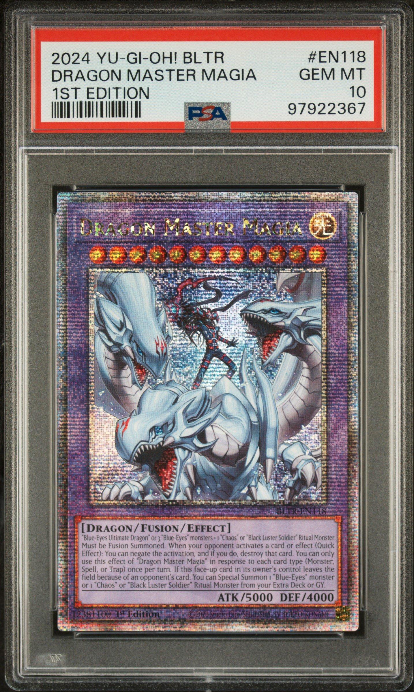 遊戯王 BLTR-EN118 究極竜魔導師 Dragon Master Magia (英語版 1st Edition 25th クォーターセンチュリーシークレットレア) BATTLES of LEGEND： TERMINAL REVENGE 英語版 RA03-EN008 Redox, Dragon Ruler of Boulders 巌征竜