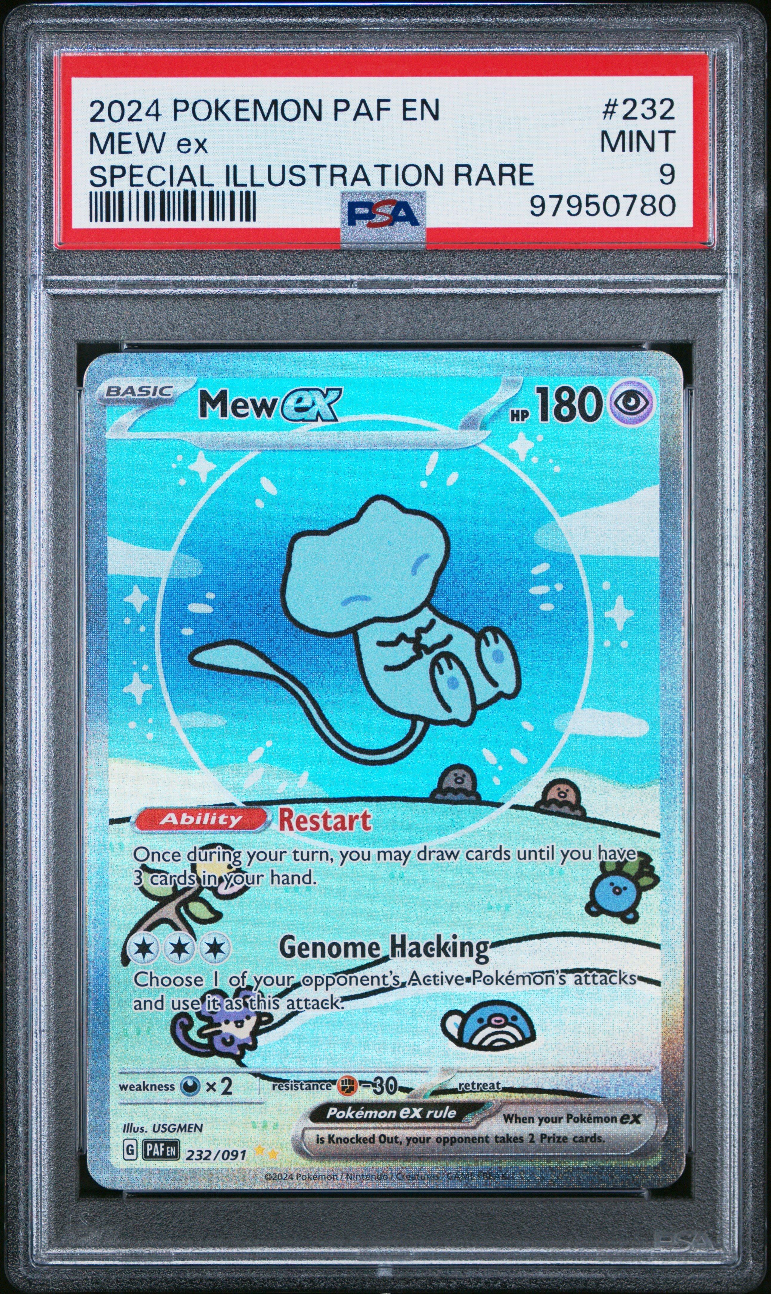 2024 Pokemon Paf En-paldean Fates 232 Mew Ex Special Illustration
