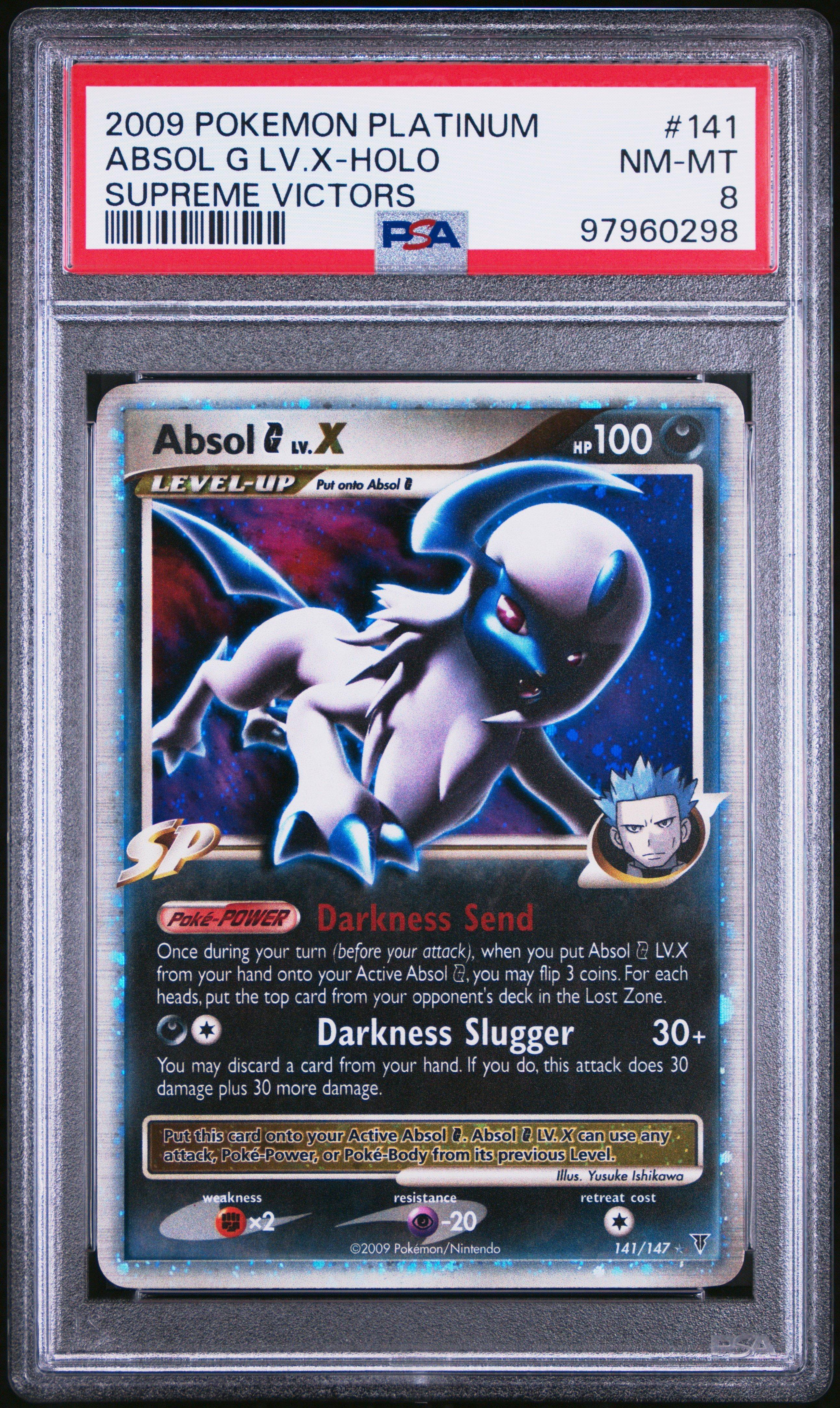 PSA8 アブソルG LV.X PSA9アブソルGLV.59 2009 Pokemon Platinum Supreme Victors 141 Absol G Lv.x-holo PSA 8