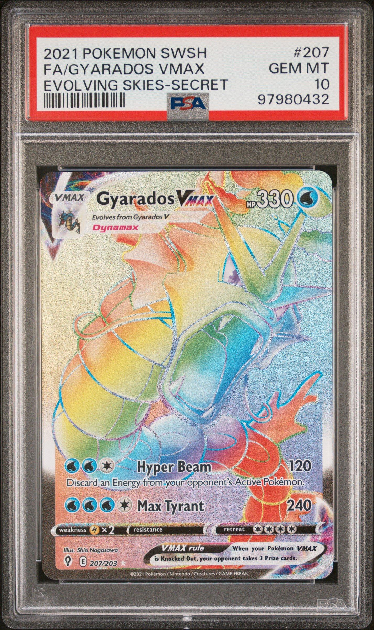 2021 Pokemon Sword & Shield Evolving Skies 207 Full Art/gyarados