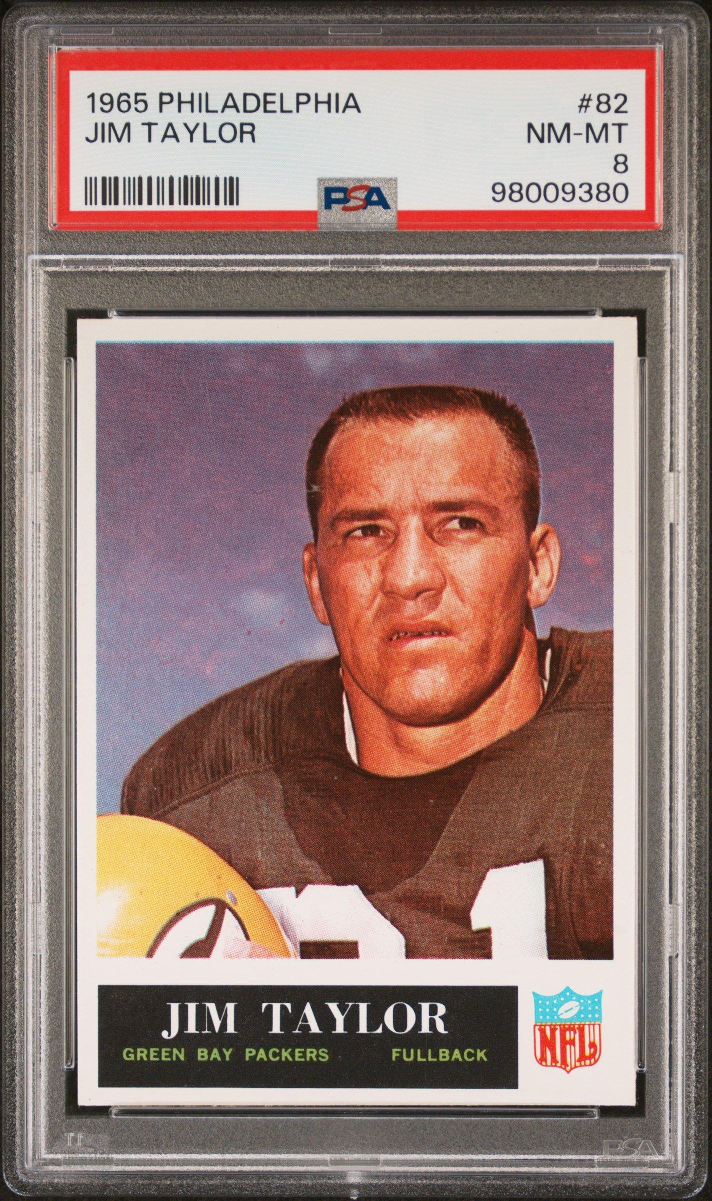 1965 Philadelphia 82 Jim Taylor PSA 8