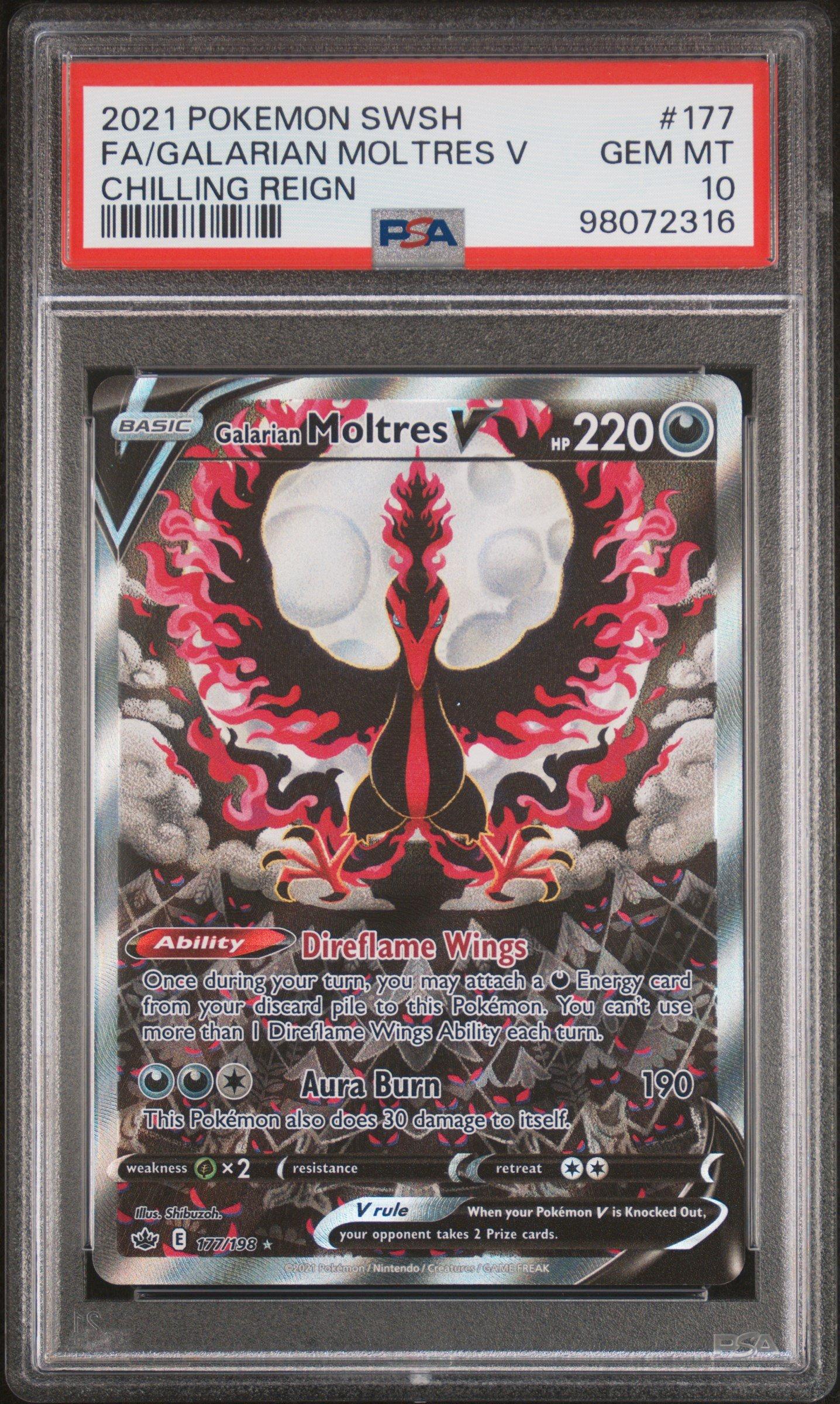 2021 Pokemon Sword & Shield Chilling Reign 177 Full Art/galarian
