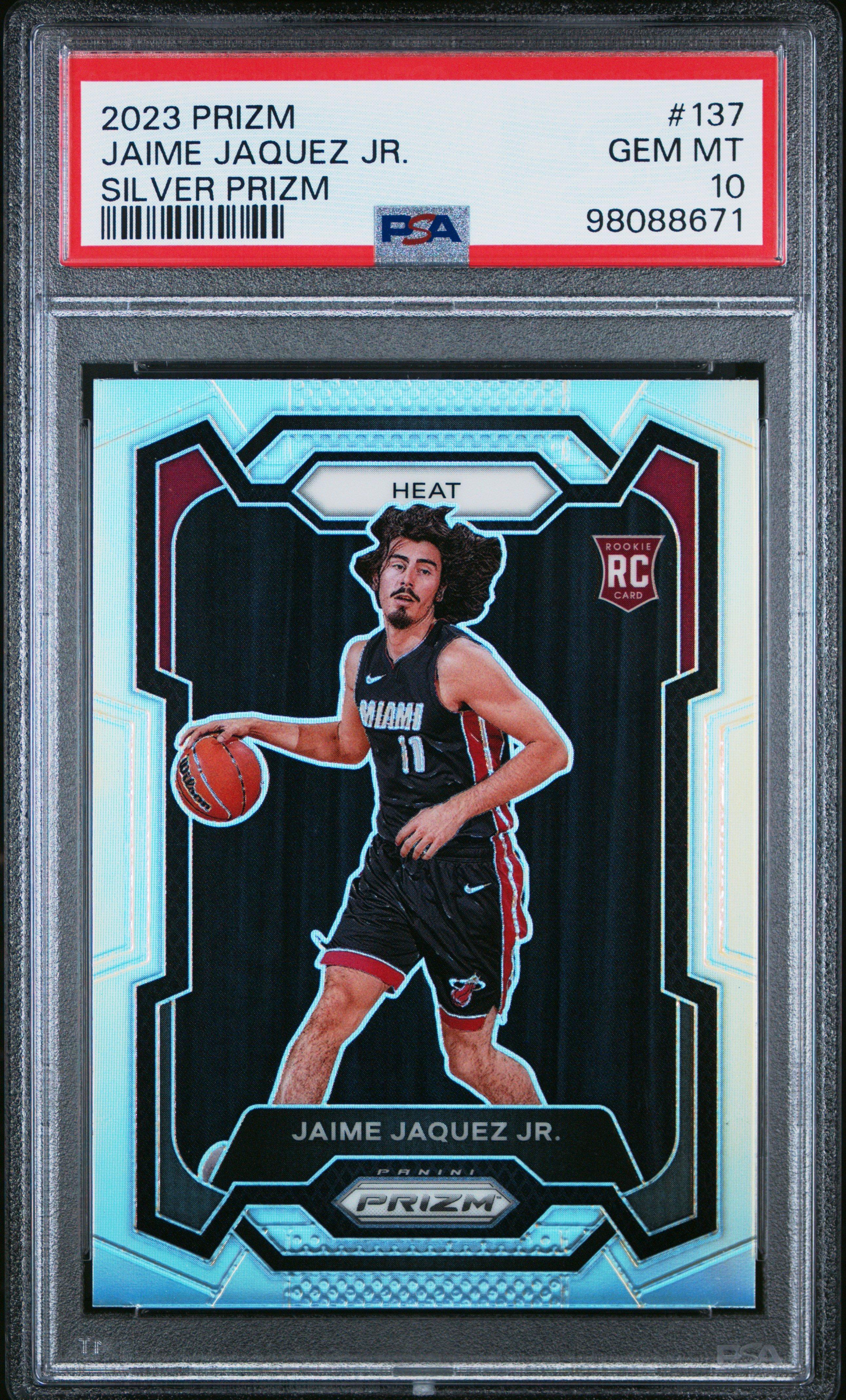 2023 Panini Prizm 137 Jaime Jaquez Jr. Silver Prizm PSA 10