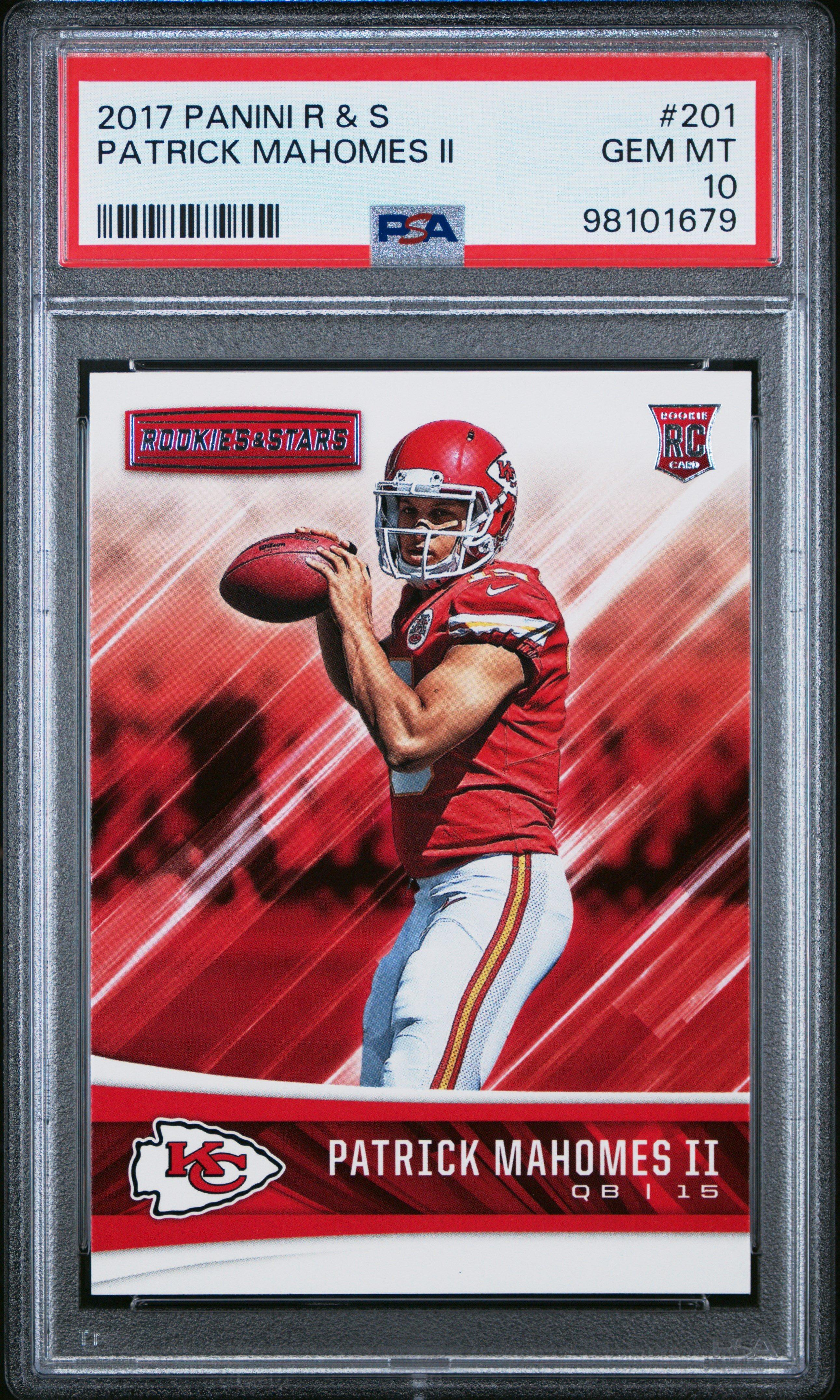 2017 Panini Rookies & Stars 201 Patrick Mahomes Ii PSA 10