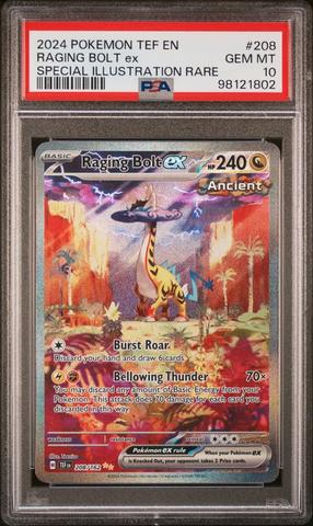 2024 Pokemon Tef En-temporal Forces 208 Raging Bolt Ex Special