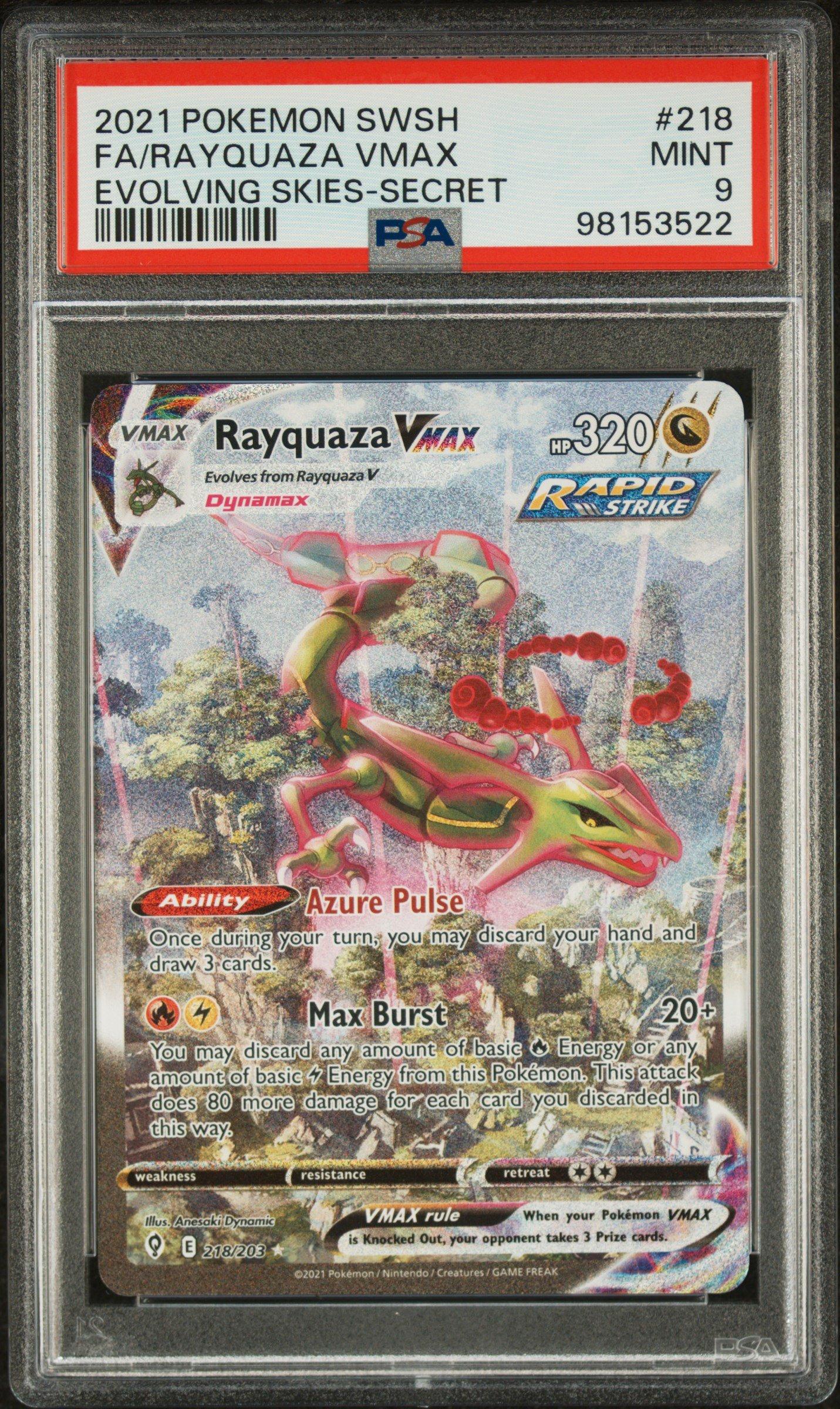 2021 Pokemon Sword & Shield Evolving Skies 218 Full Art/rayquaza