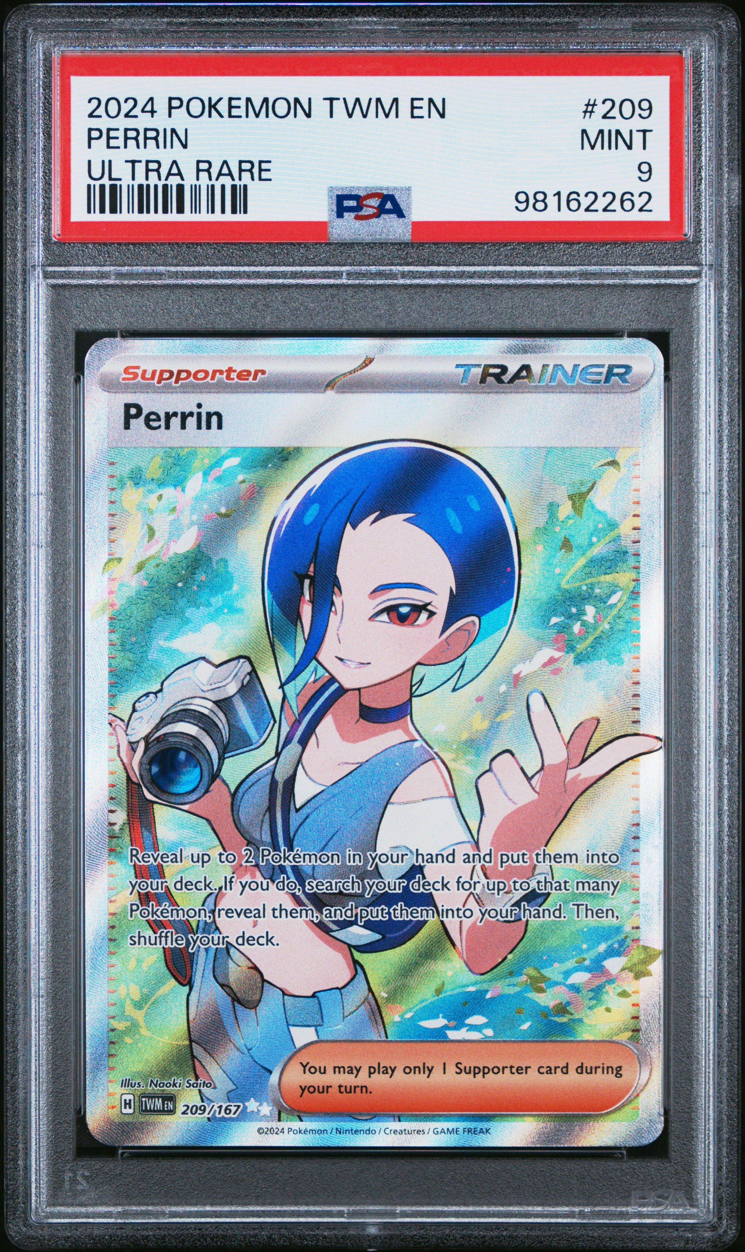 2024 Pokemon Twm En-twilight Masquerade 209 Perrin Ultra Rare PSA
