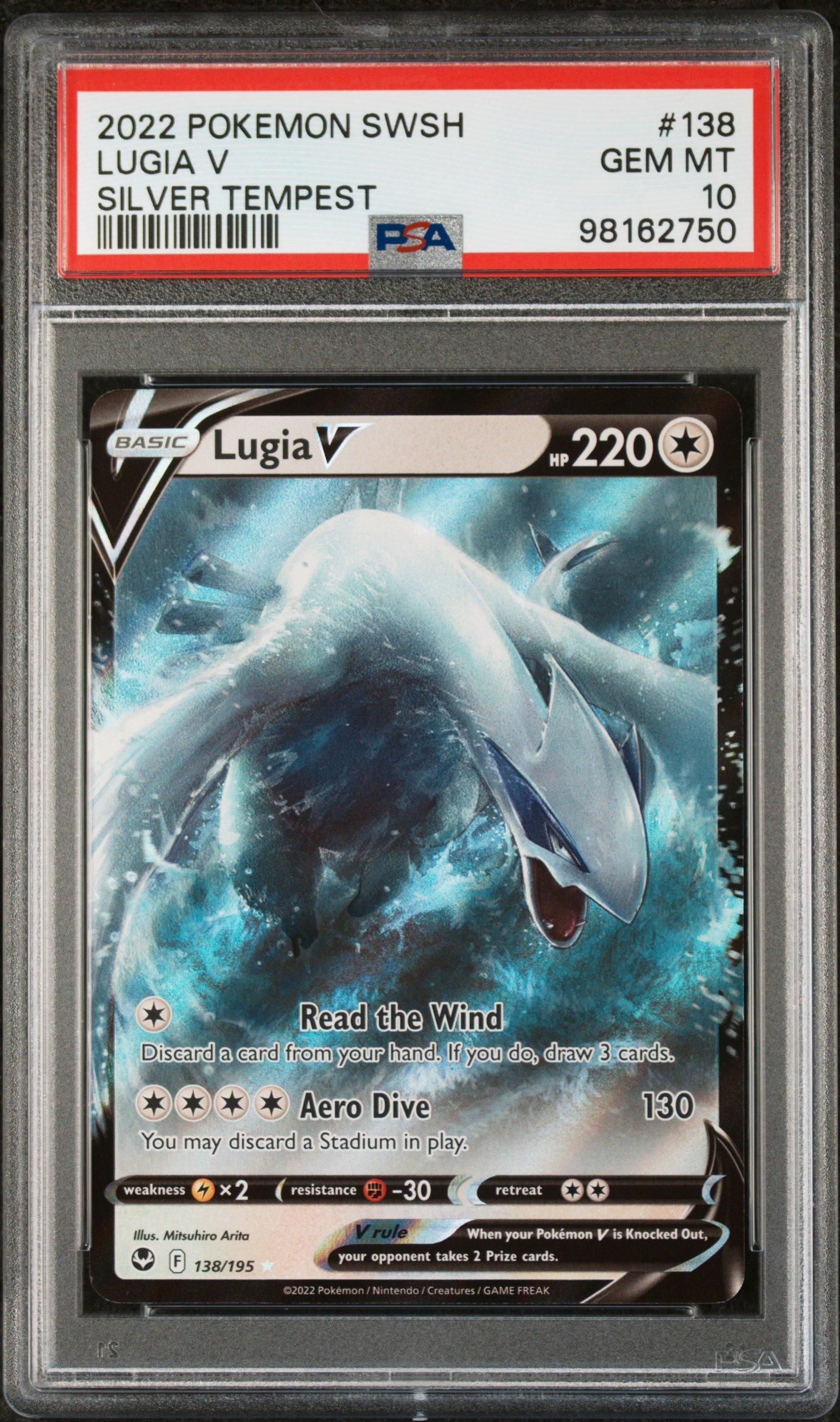 2022 Pokemon Sword & Shield Silver Tempest 138 Lugia V PSA 10
