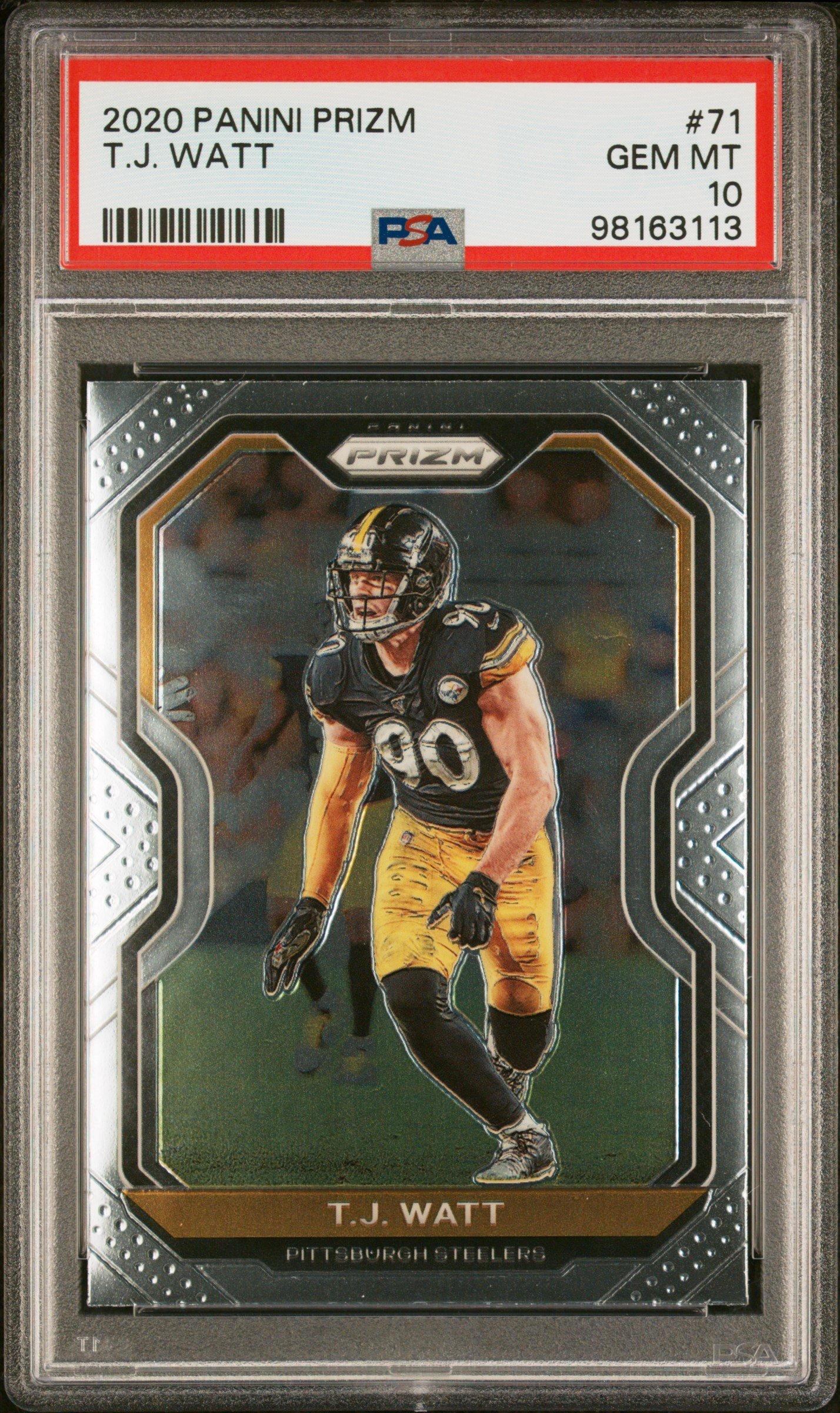 2020 Panini Prizm 71 T.j. Watt PSA 10