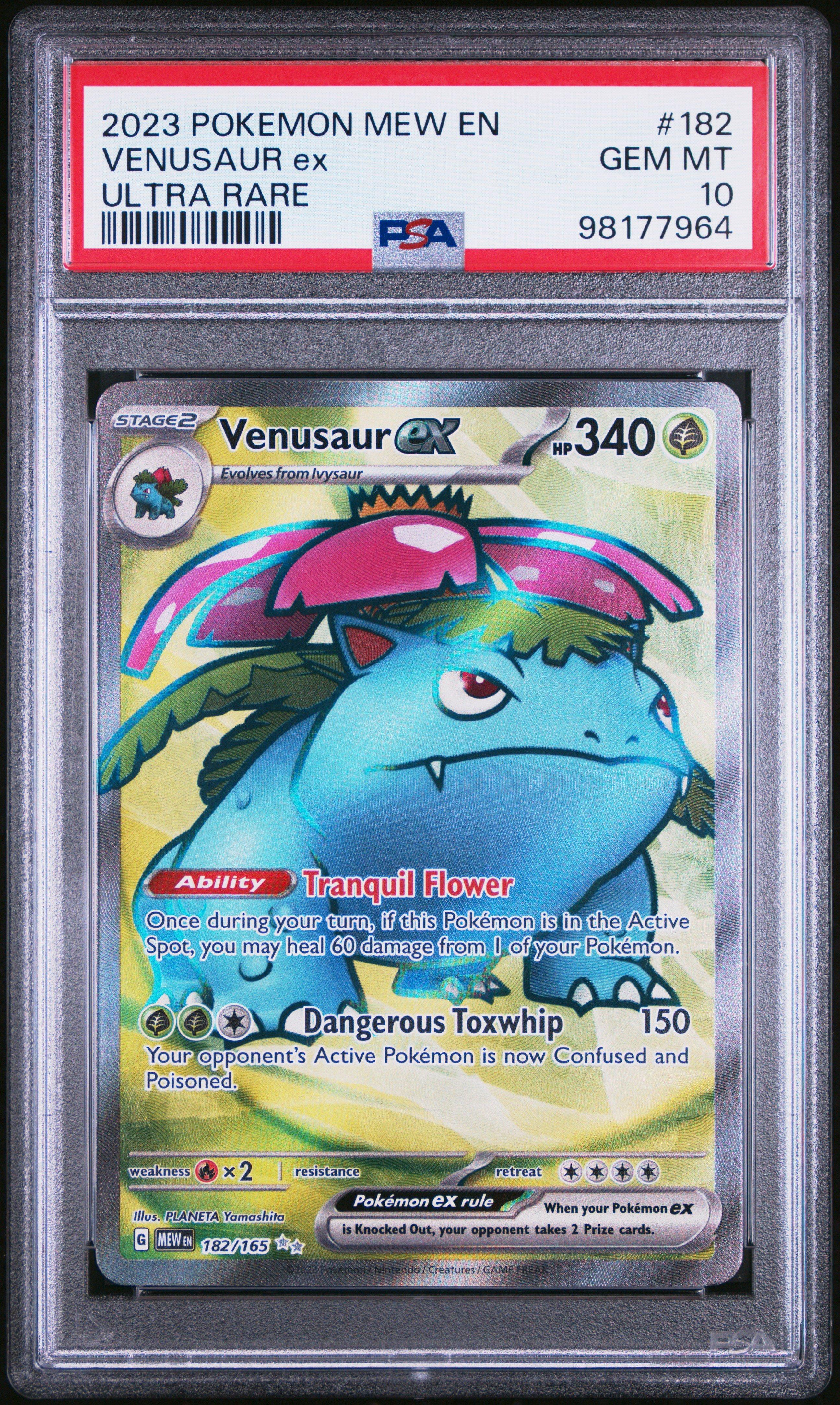2023 Pokemon Mew En-151 182 Venusaur Ex Ultra Rare PSA 10 Graded