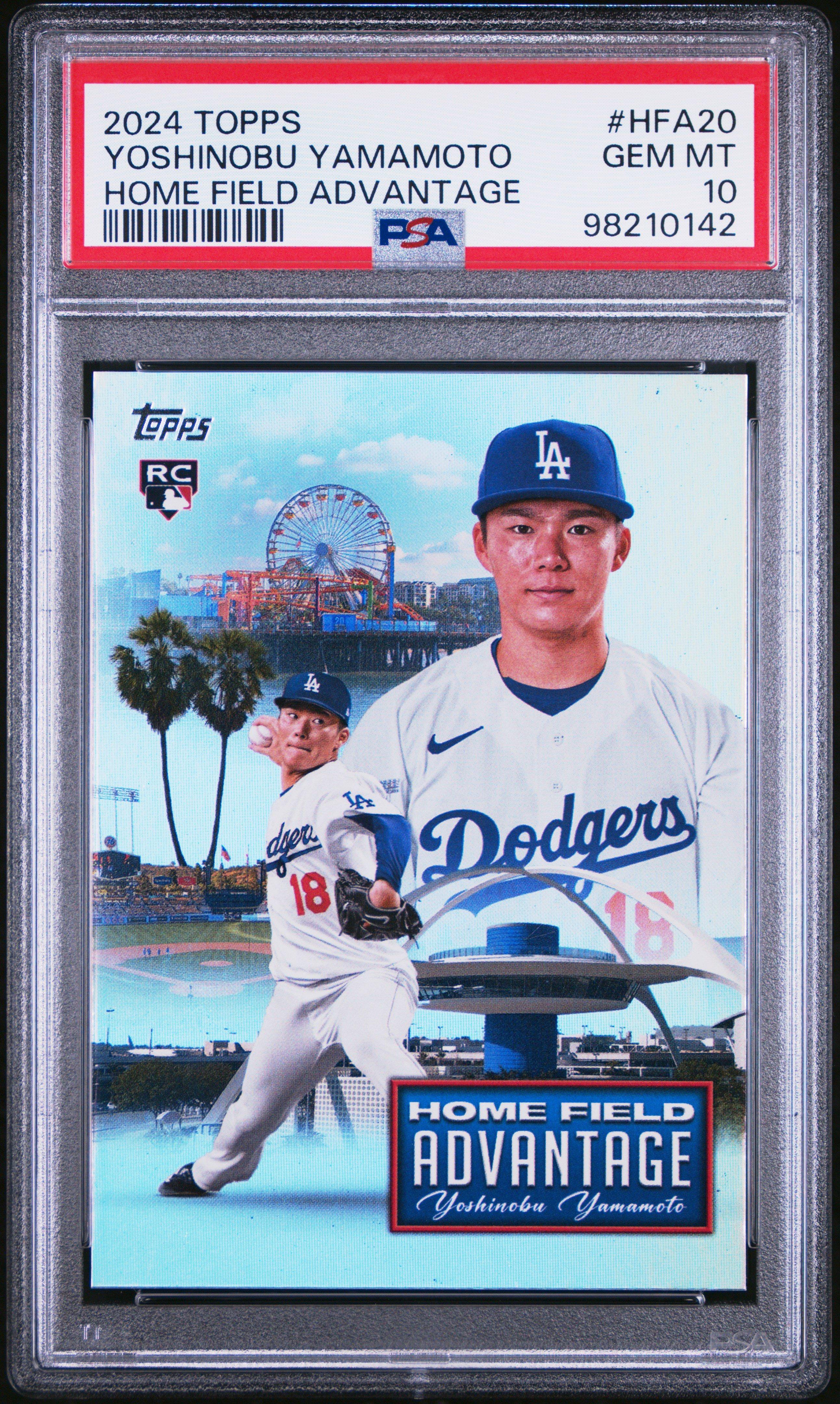 2024 Topps Home Field Advantage Hfa20 Yoshinobu Yamamoto PSA 10