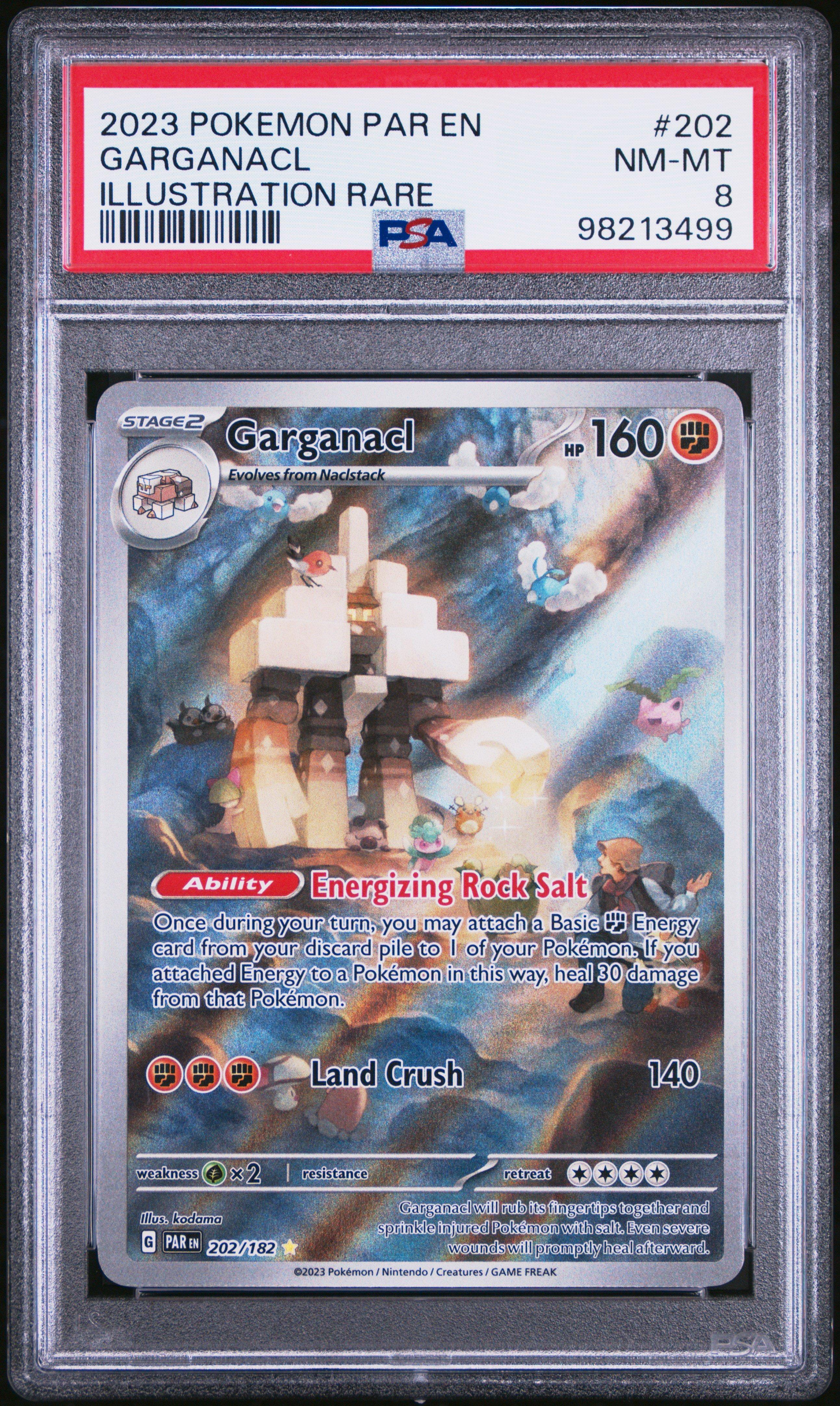 2023 Pokemon Par En-paradox Rift 202 Garganacl Illustration Rare