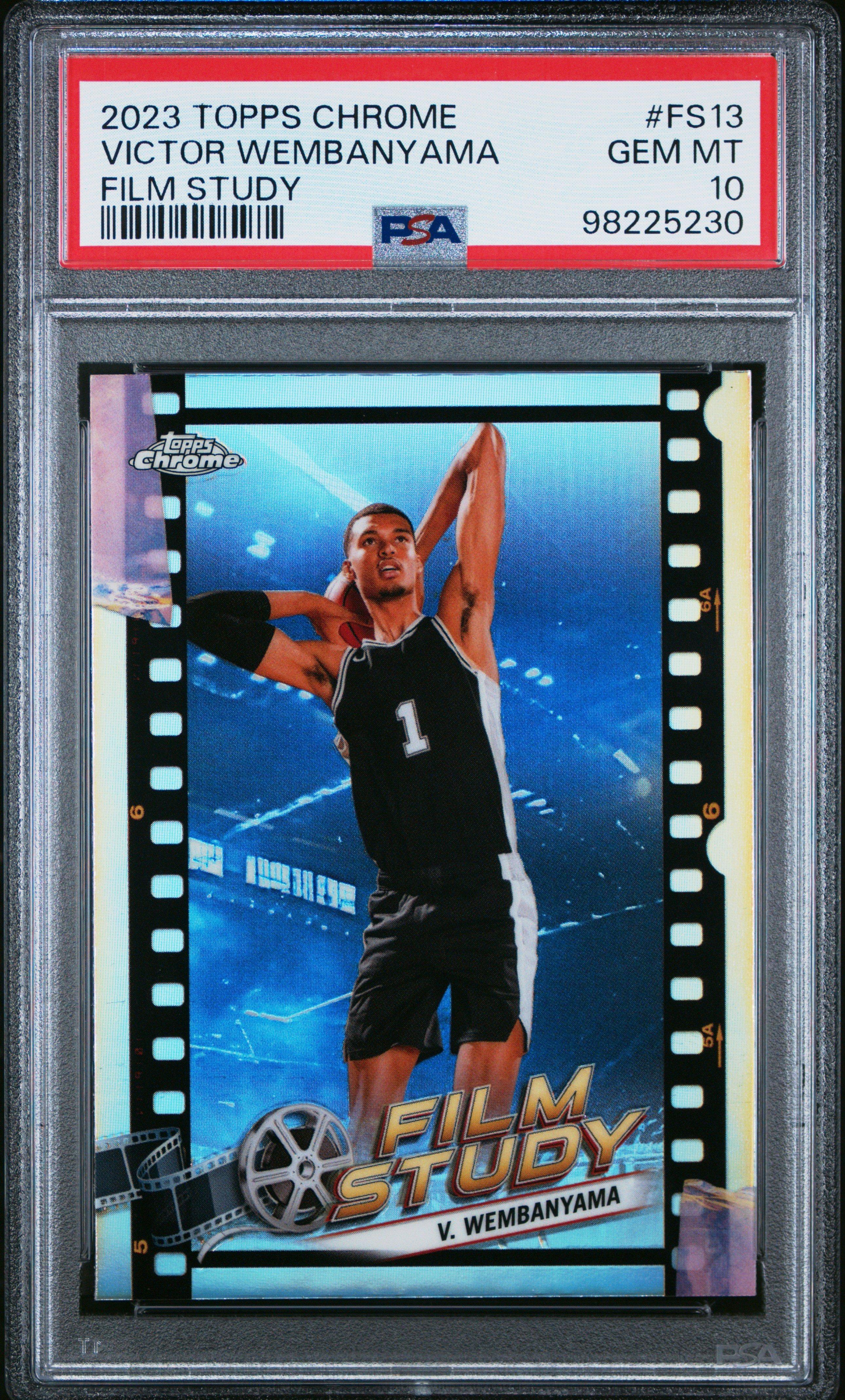2023 Topps Chrome Film Study Fs13 Victor Wembanyama PSA 10 Graded