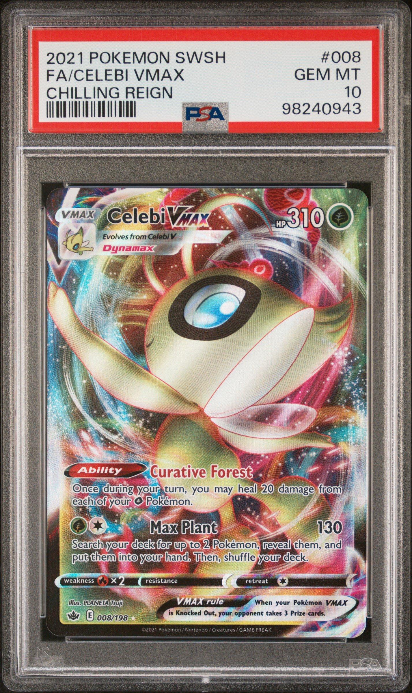 2021 Pokemon Sword & Shield Chilling Reign 008 Full Art/celebi