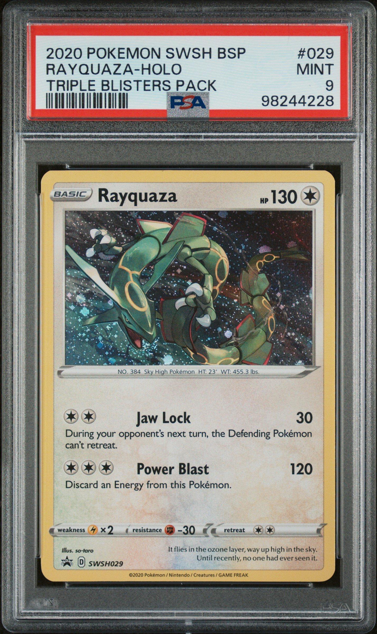 2020 Pokemon Swsh Black Star Promo 029 Rayquaza-holo Triple