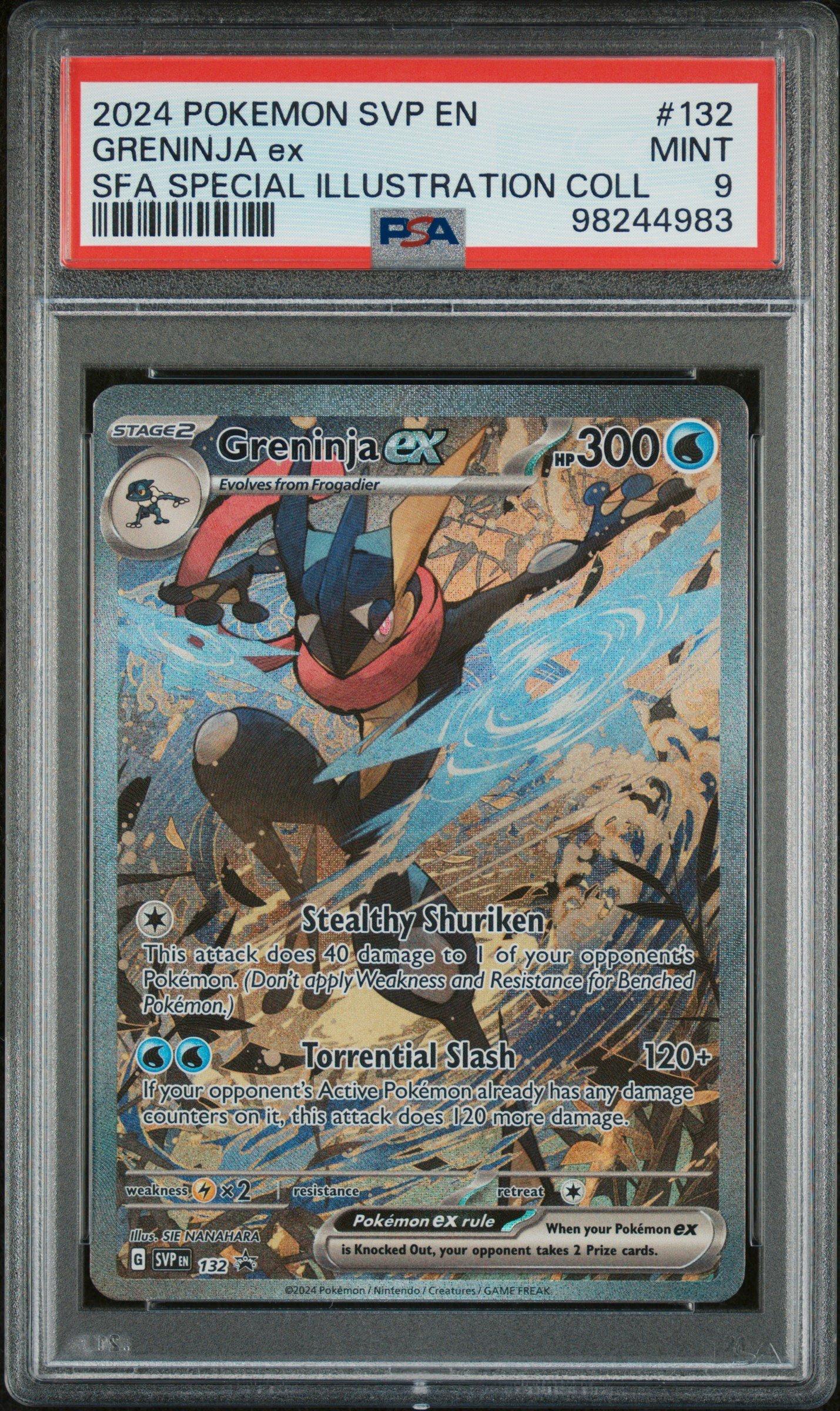 2024 Pokemon Svp En-sv Black Star Promo 132 Greninja Ex Shrouded