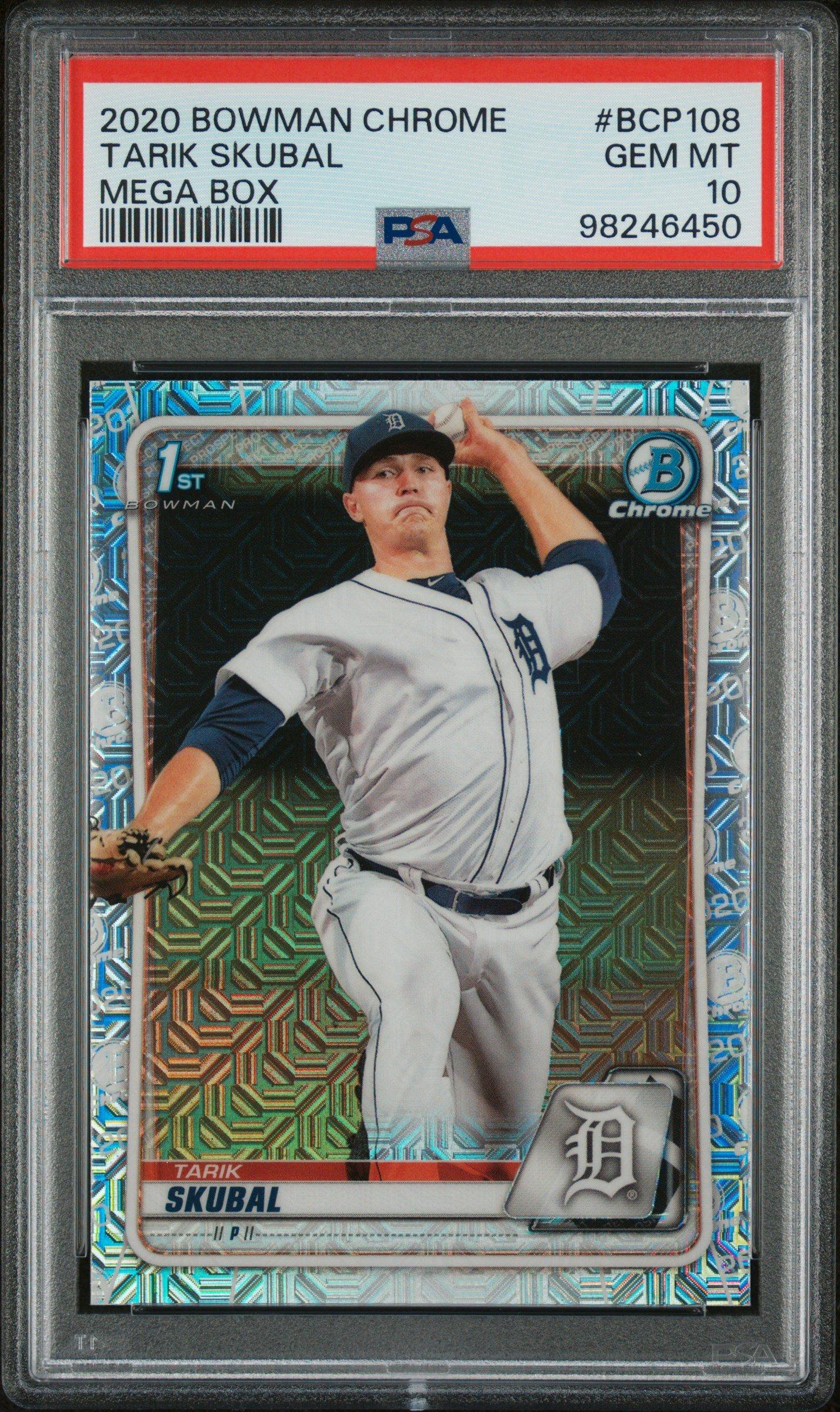 2020 Bowman Chrome Mega Box Bcp108 Tarik Skubal PSA 10