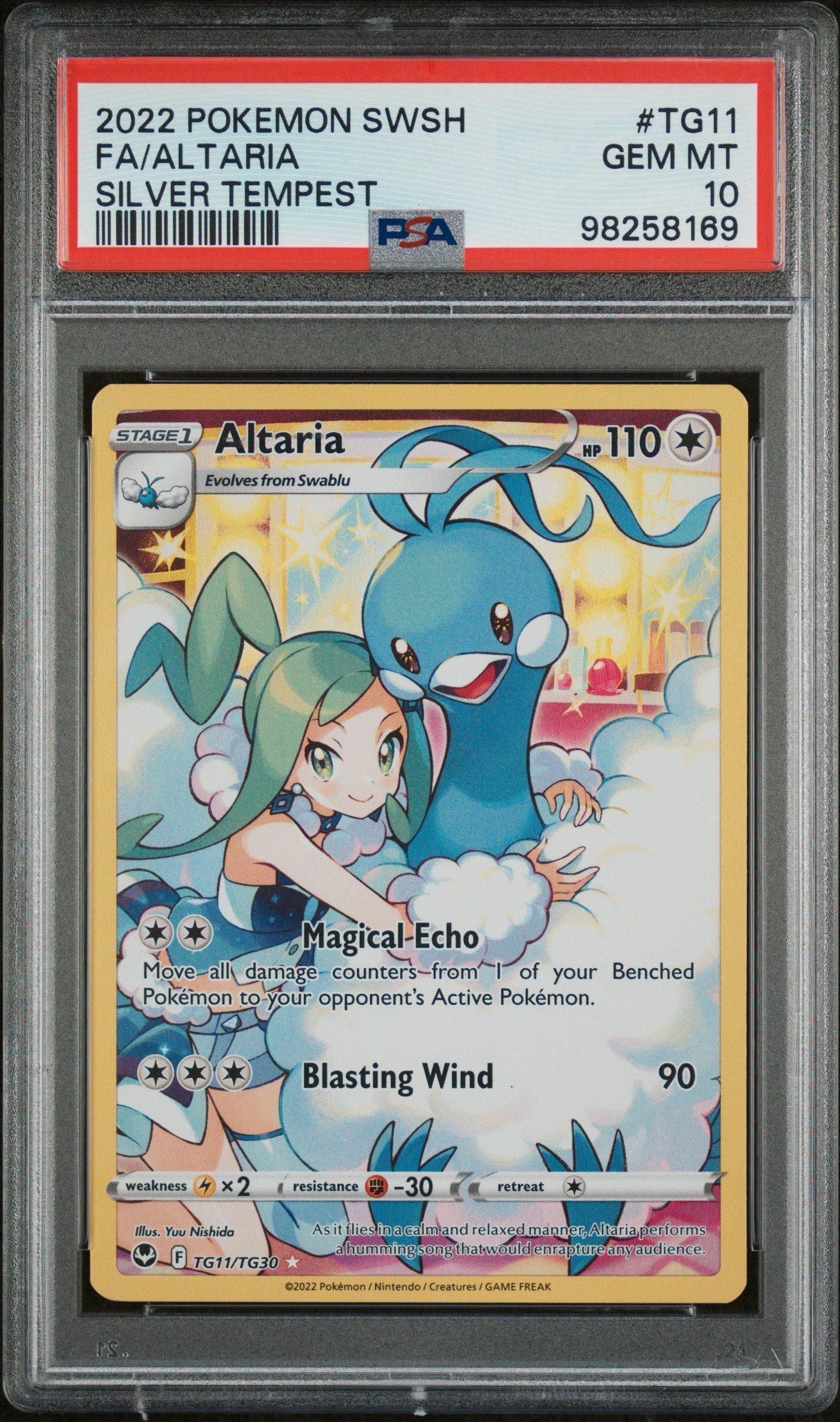 2022 Pokemon Sword & Shield Silver Tempest Tg11 Full Art/altaria