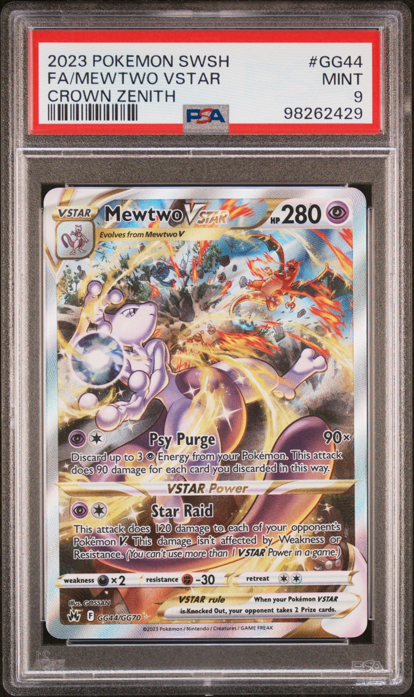 2023 Pokemon Sword And Shield Crown Zenith Gg44 Full Art/mewtwo