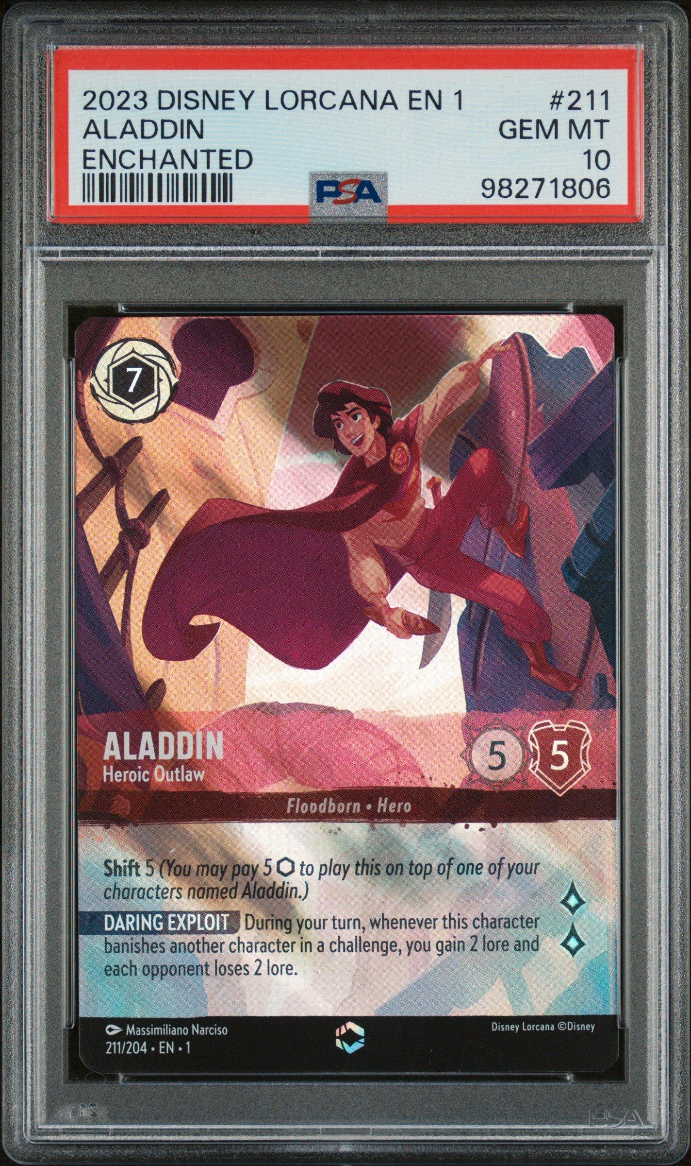 2023 Disney Lorcana En 1-the First Chapter 211 Aladdin - Heroic