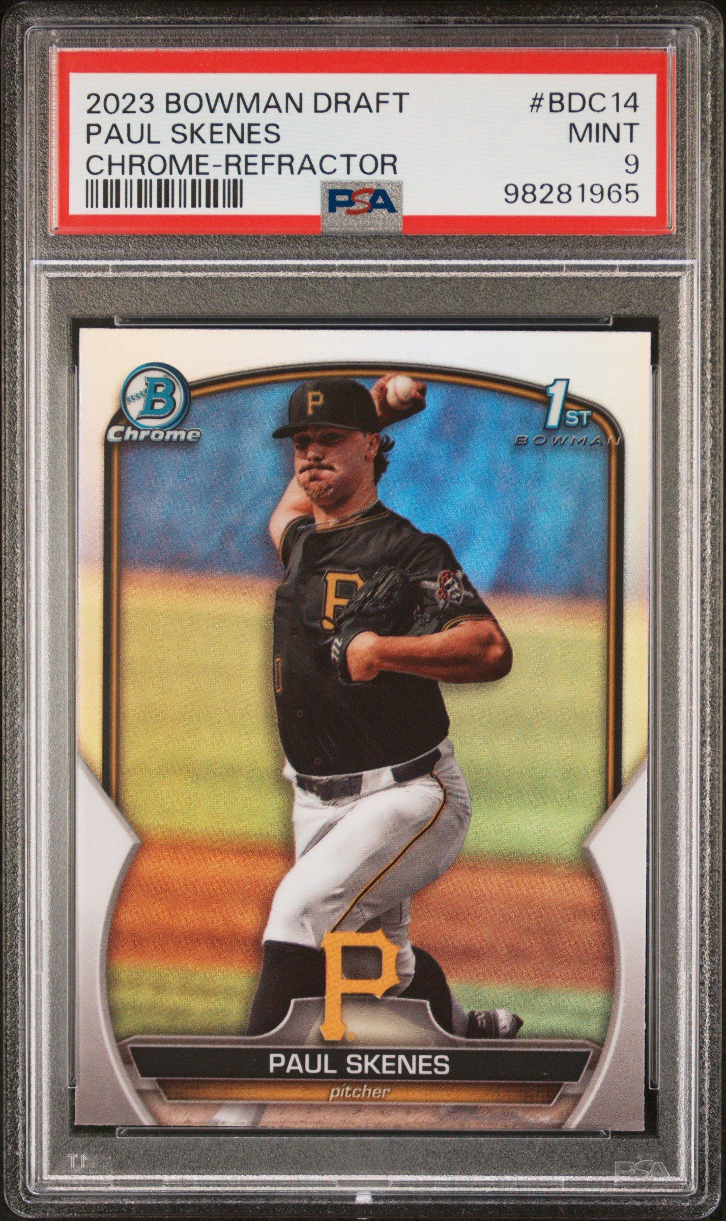 2023 Bowman Draft Bdc14 Paul Skenes Chrome-refractor PSA 9