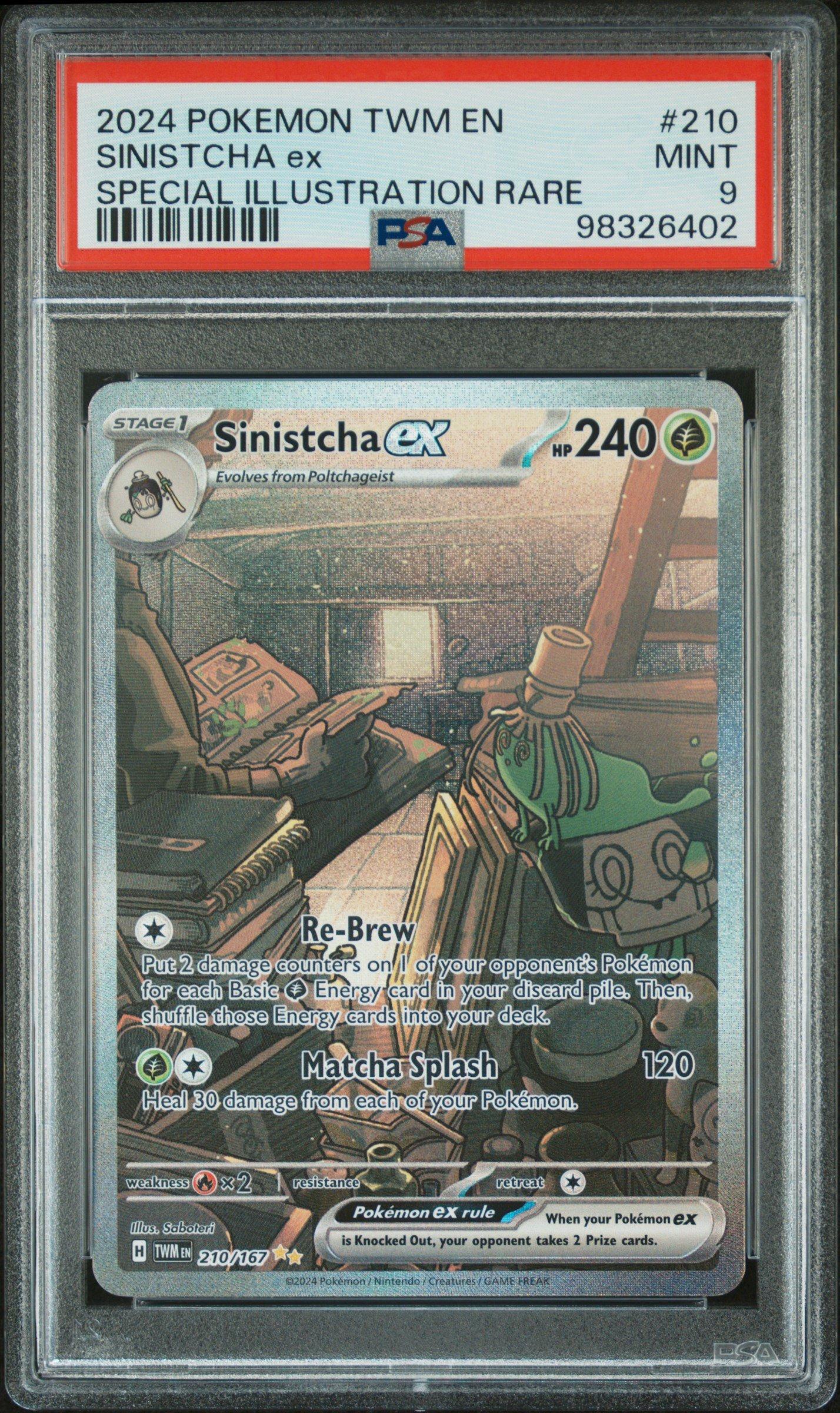 2024 Pokemon Twm En-twilight Masquerade 210 Sinistcha Ex Special
