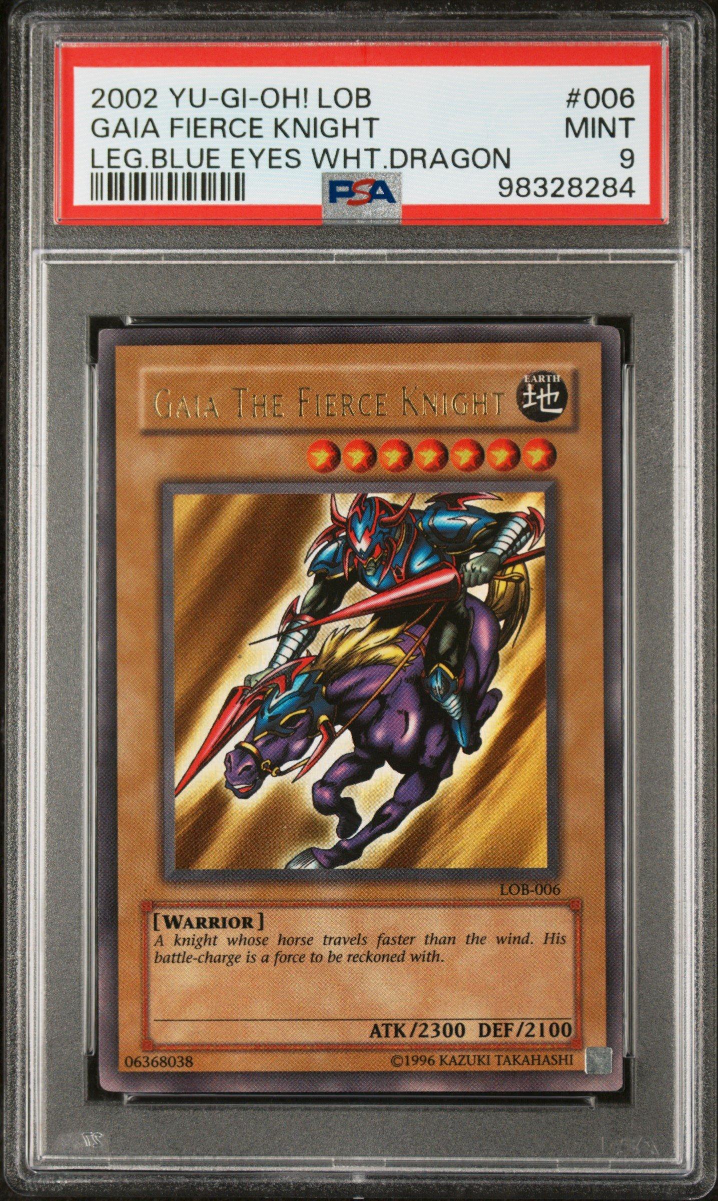 2002 Yu-gi-oh! Lob-legend Of Blue Eyes White Dragon 006 Gaia The