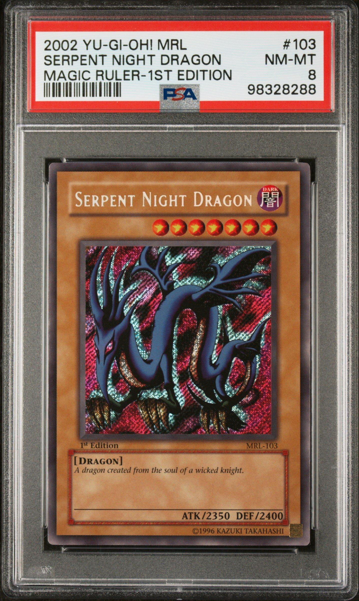 2002 Yu-gi-oh! Mrl-magic Ruler 103 Serpent Night Dragon 1st