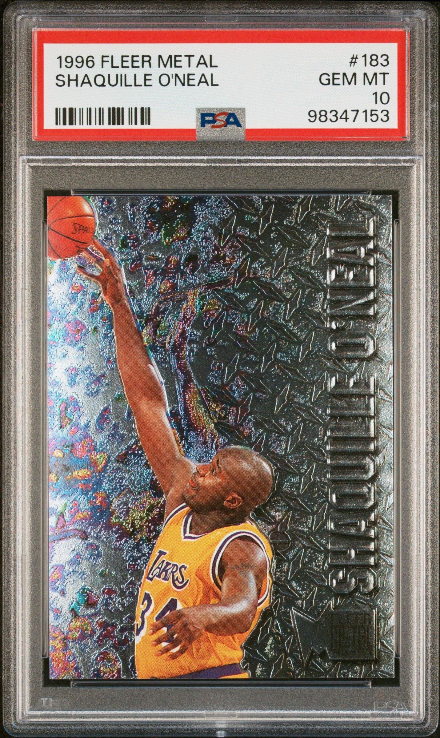 1996 Metal 183 Shaquille O'neal PSA 10