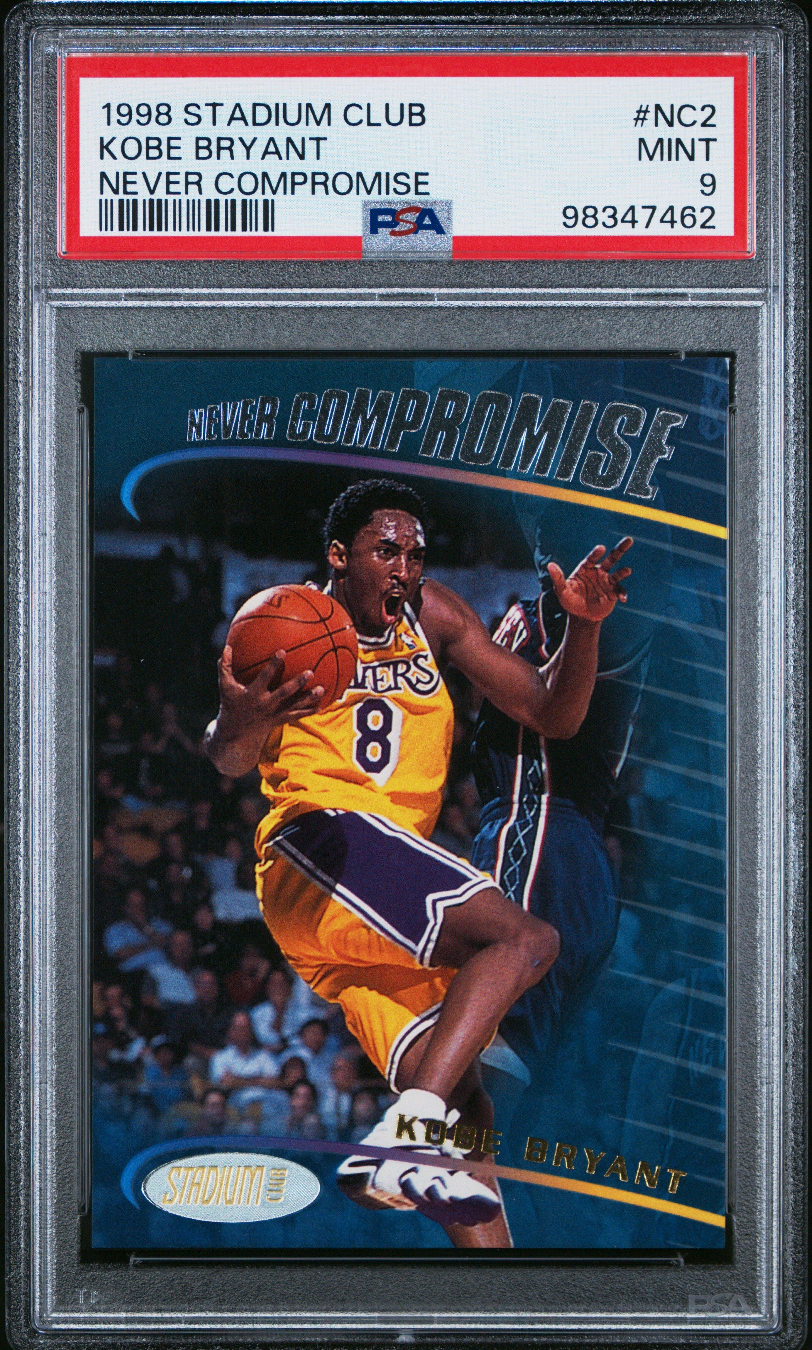 1998 Stadium Club Never Compromise Nc2 Kobe Bryant PSA 9
