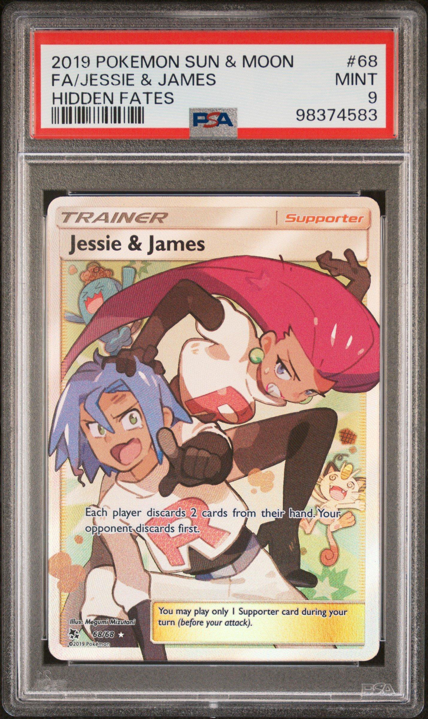 2019 Pokemon Sun & Moon Hidden Fates 68 Full Art/jessie
