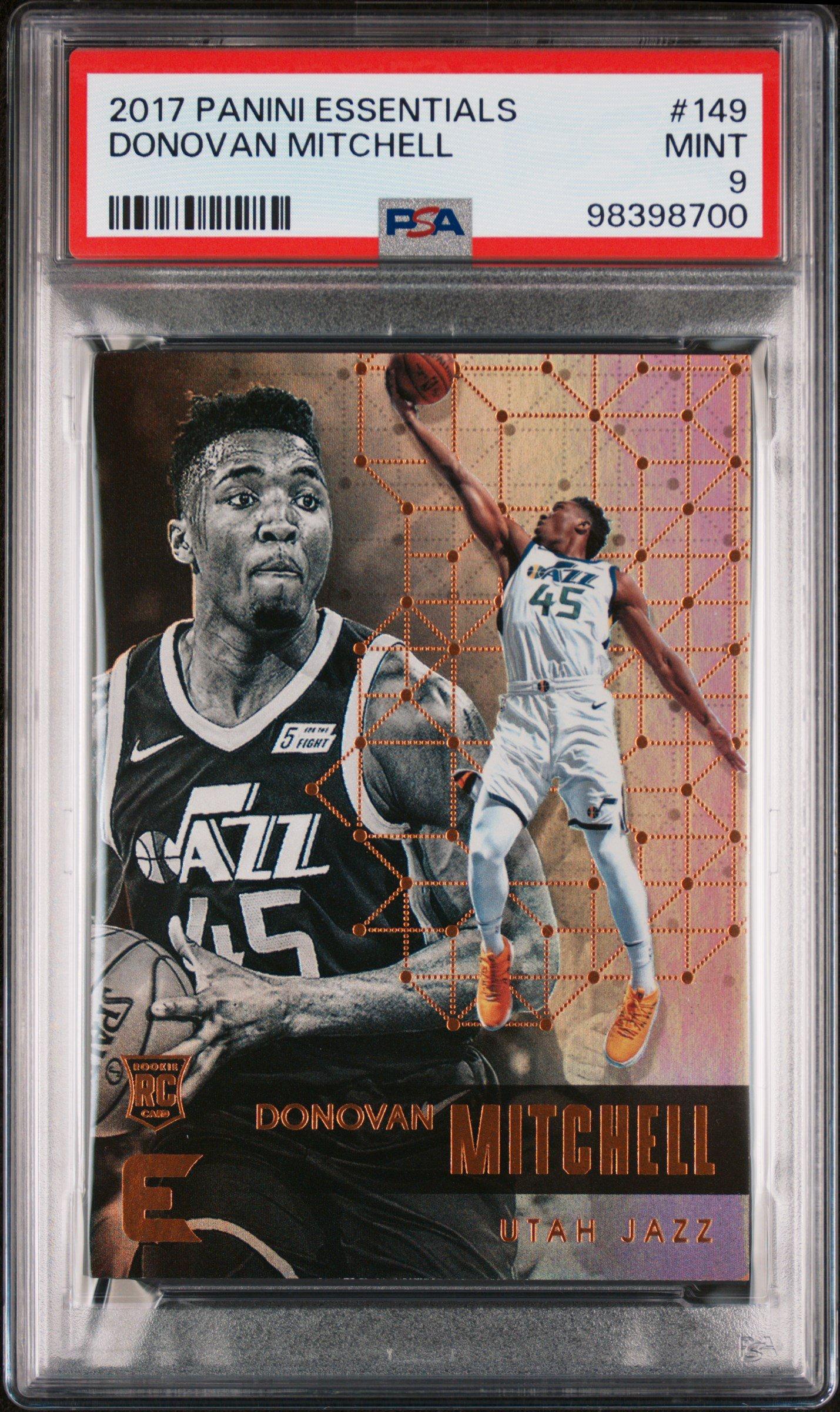 2017 Panini Essentials 149 Donovan Mitchell PSA 9