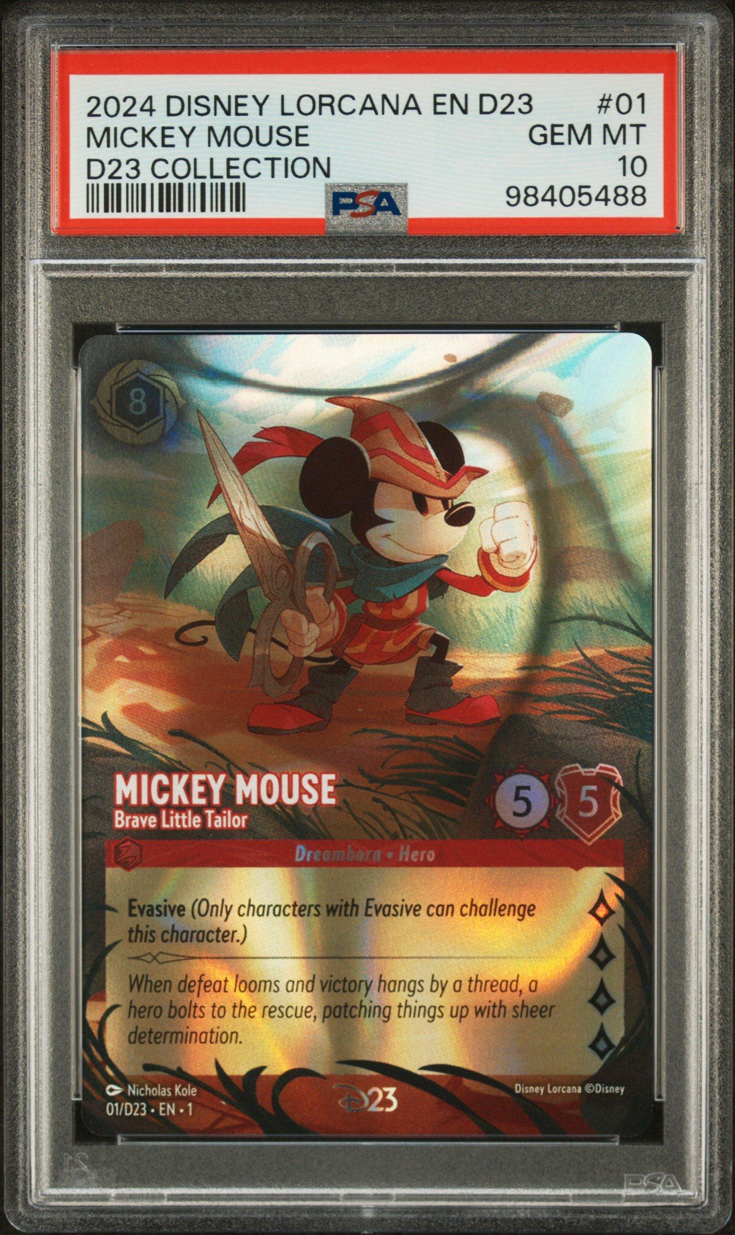 2024 Disney Lorcana En D23-d23 Expo Promo 01 Mickey Mouse - Brave