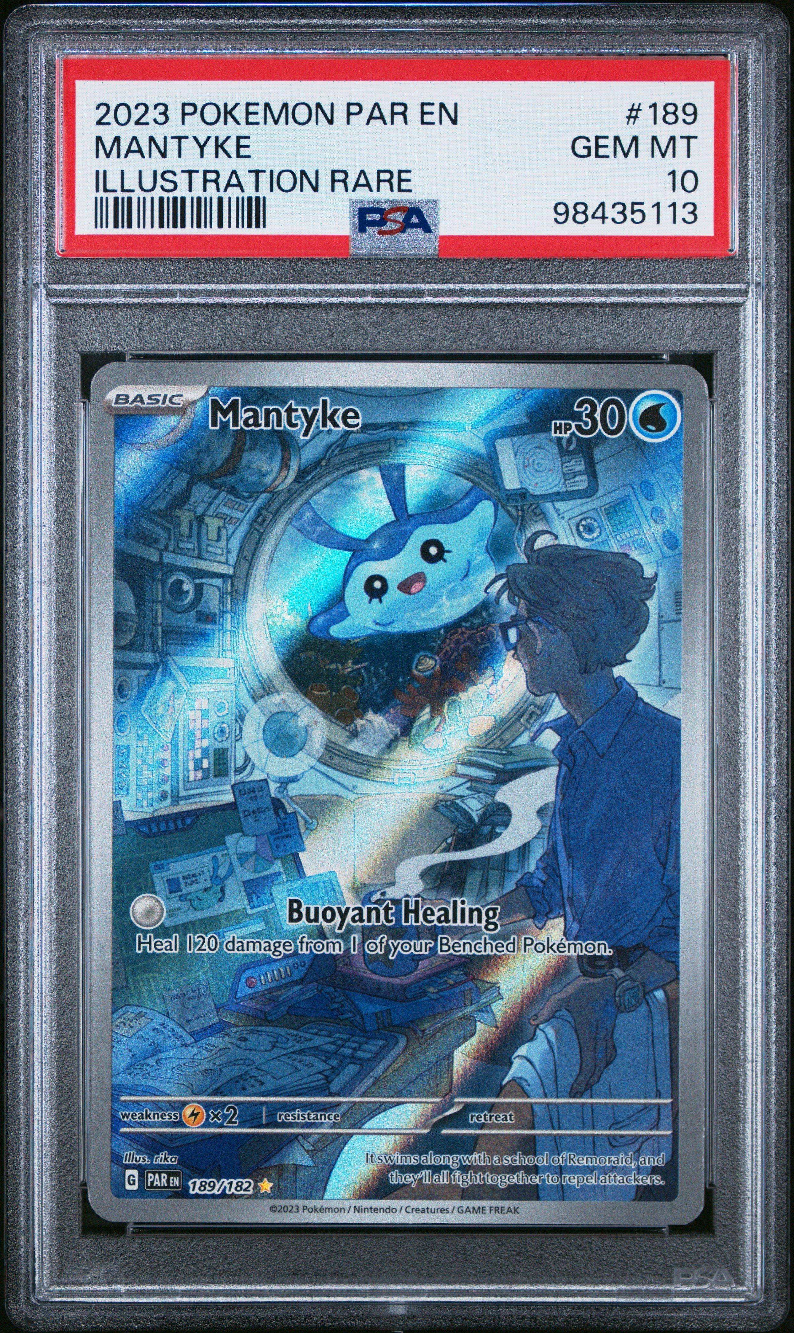 mantyke pokemon cards Mantyke - 189/182 - Paradox Rift main image 1