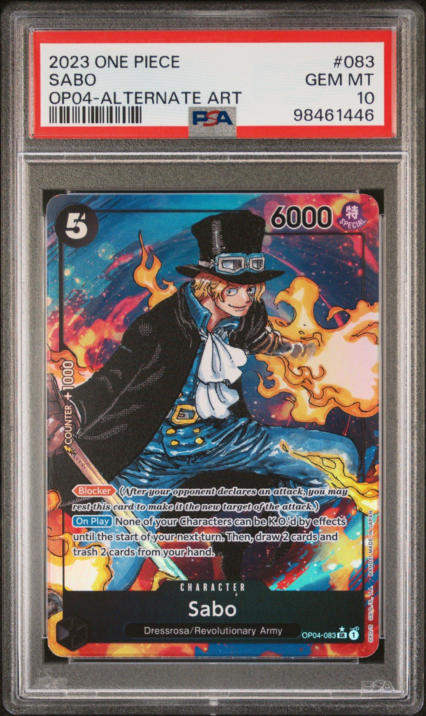 2023 One Piece Op04-kingdoms Of Intrigue 083 Sabo Alternate Art
