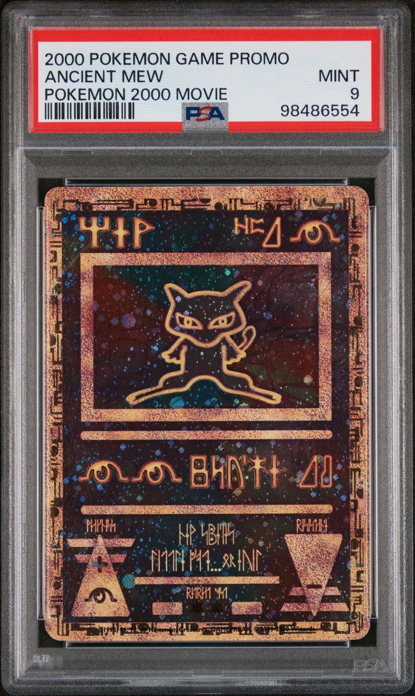 2000 Pokemon Game Movie Ancient Mew Pokemon 2000 Movie PSA 9
