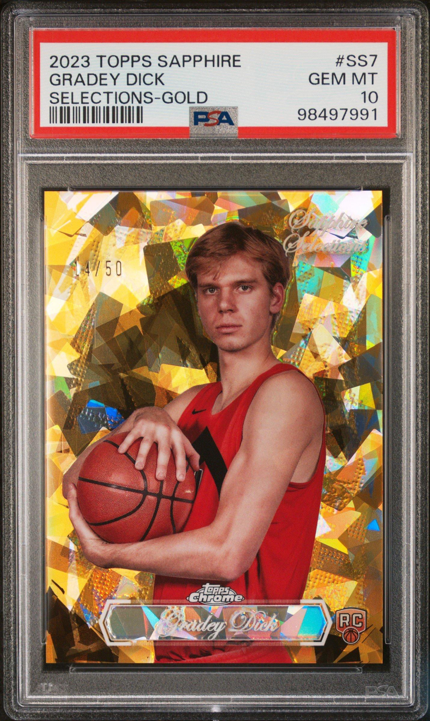 2023 Topps Chrome Sapphire Edition Sapphire Selections Ss7 Gradey Dick Gold PSA 10
