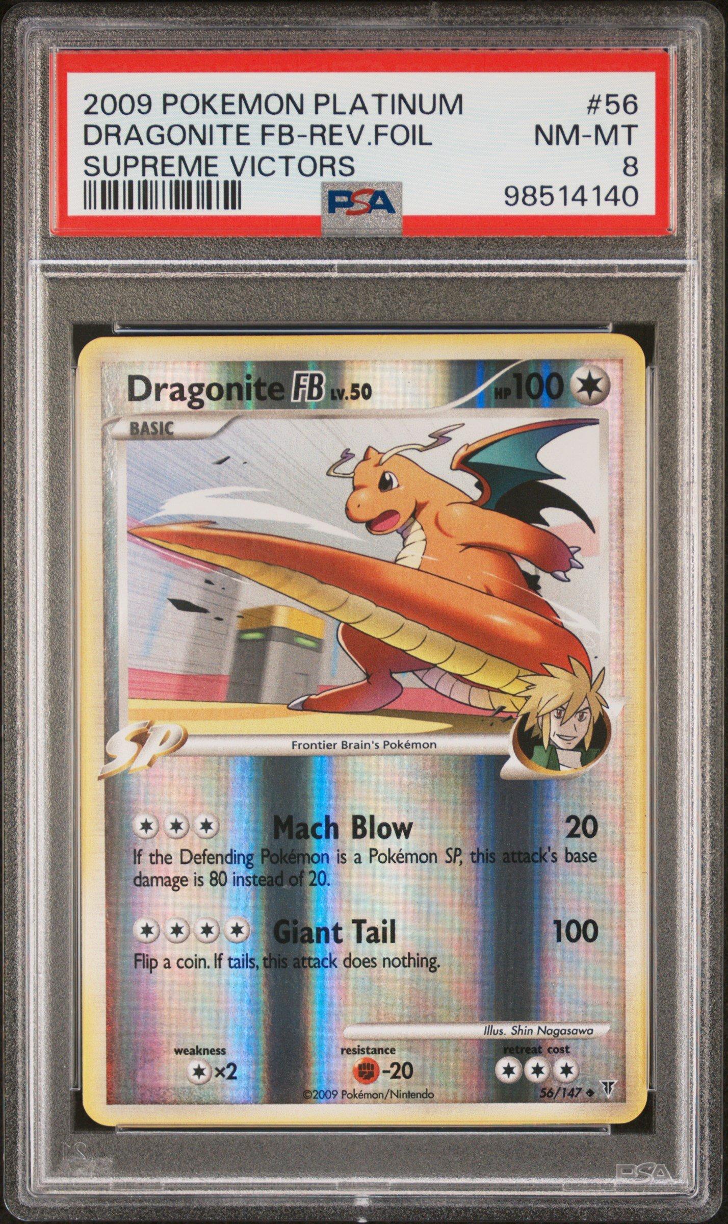 2009 Pokemon Platinum Supreme Victors 56 Dragonite Fb-reverse Foil