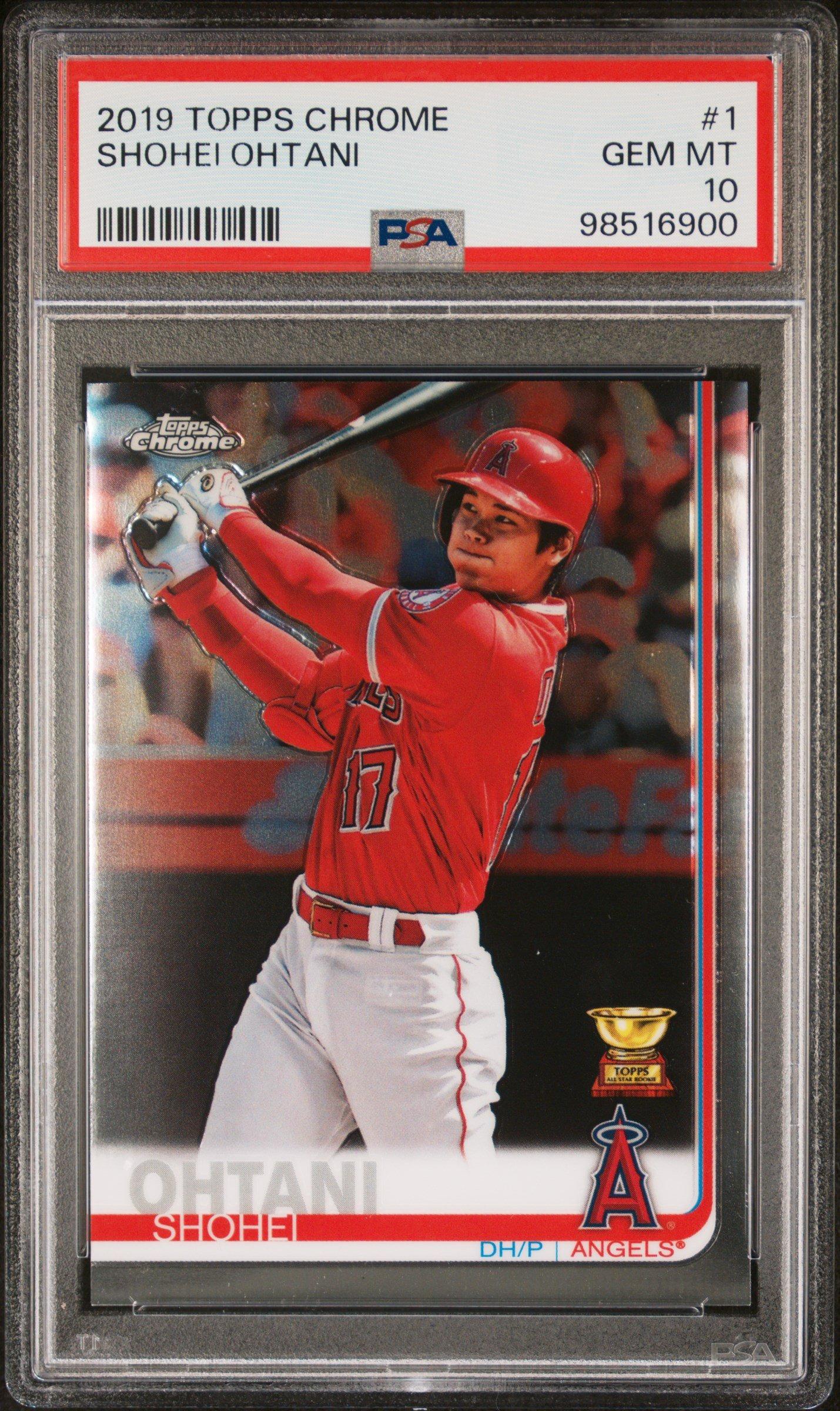 2019 Topps Chrome 1 Shohei Ohtani PSA 10 Graded Card | GameStop