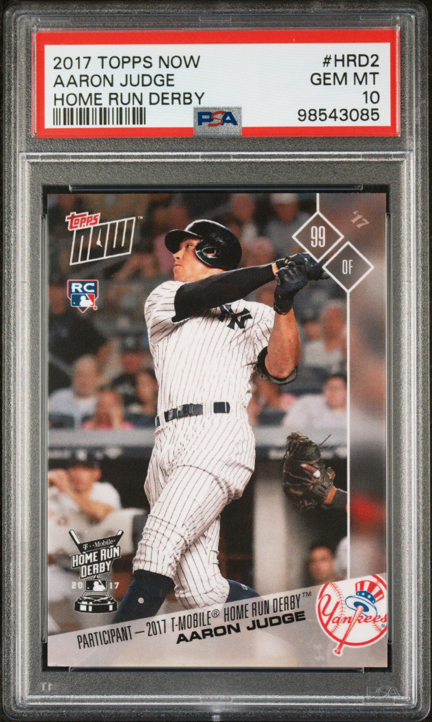 2017 Topps Now Home Run Derby Hrd2 Aaron Judge PSA 10