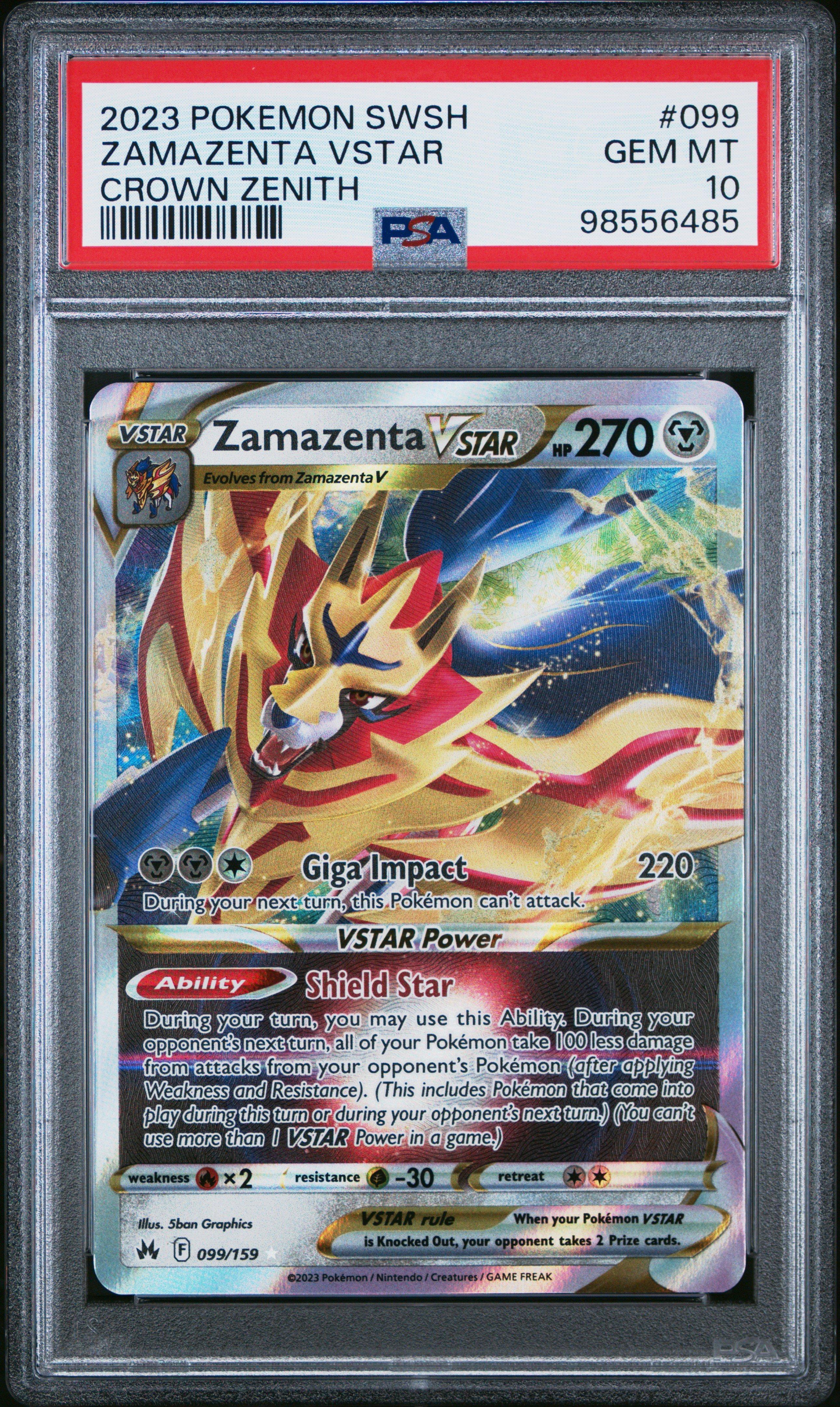 crown zenith graded cards Pokemon VStar Universe (Crown Zenith) Print 4 Card Slab Frame Preserved in a tamper Top 30 Crown Zenith Pokemon