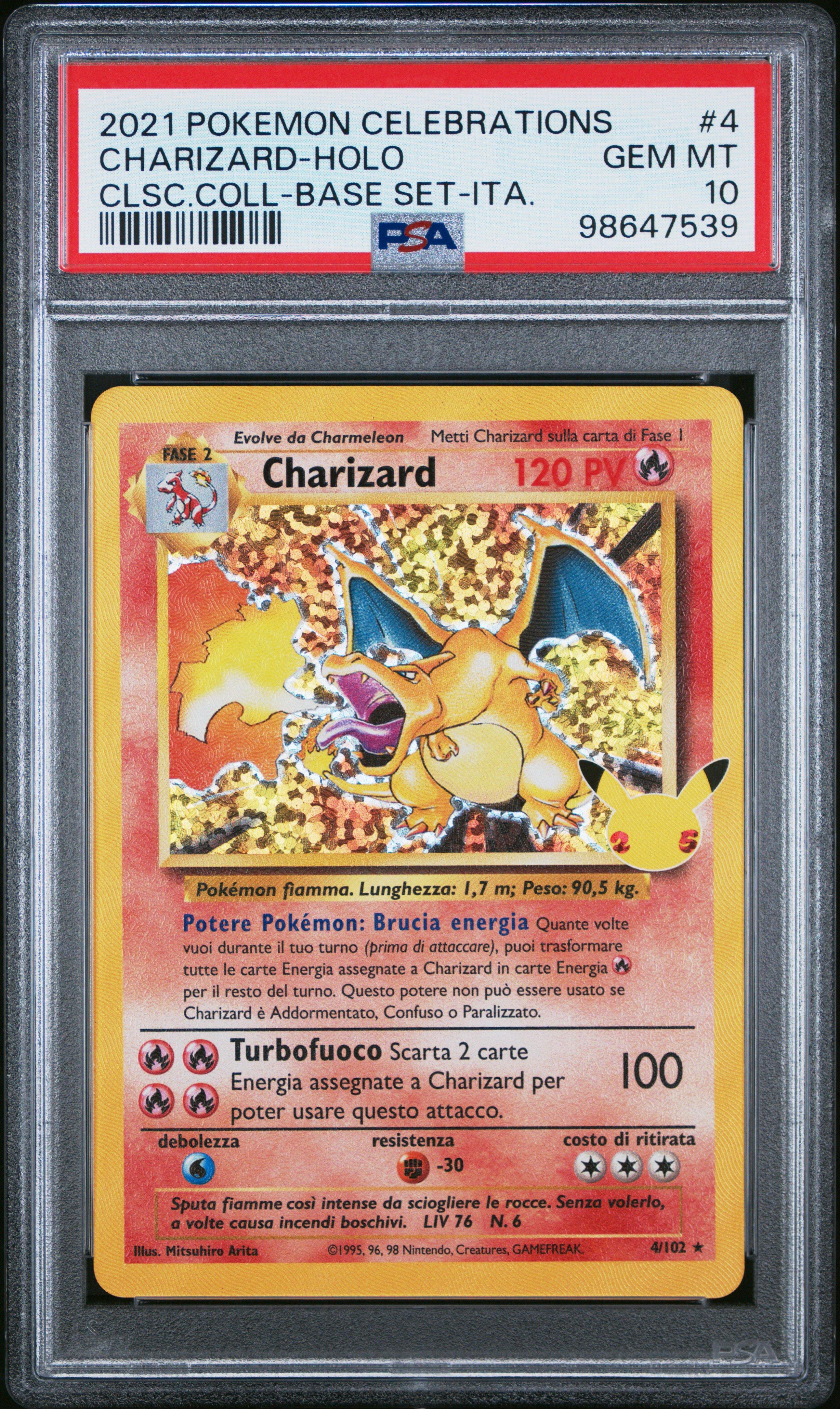 2021 Pokemon Celebrations Classic Collection 4 Charizard-holo