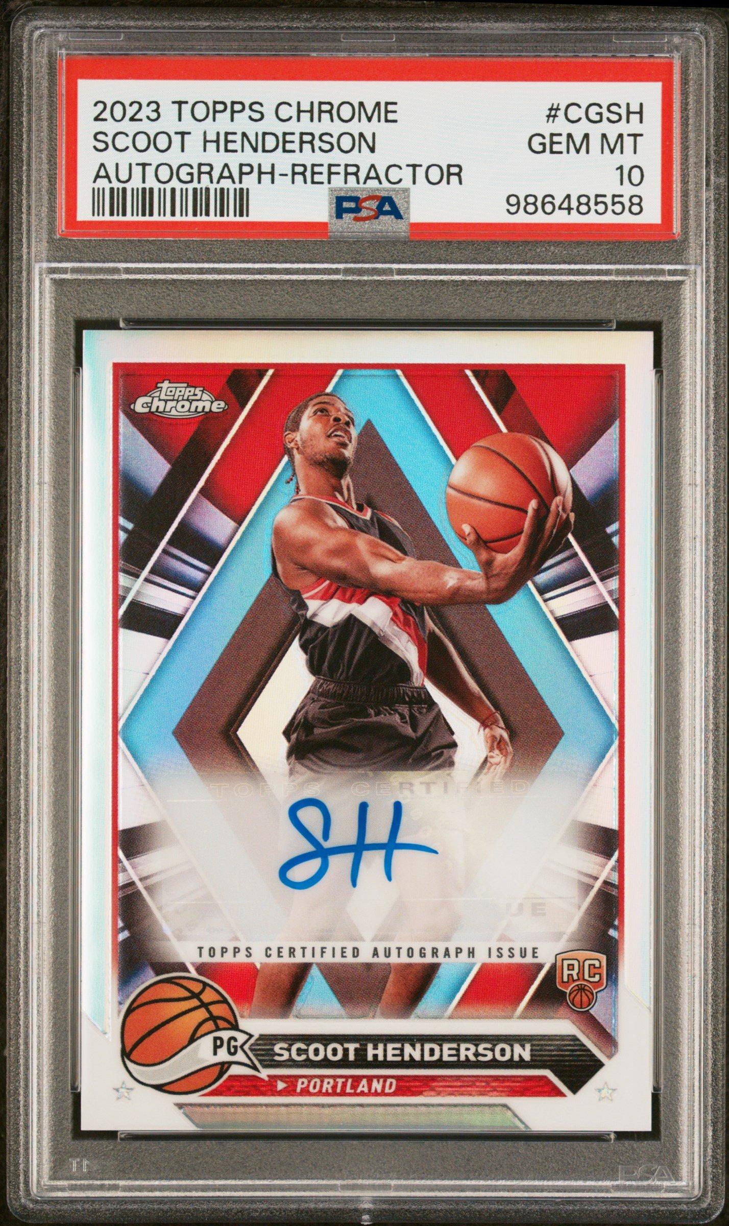 2023 Topps Chrome Topps Chrome Autographs Cgsh Scoot Henderson 